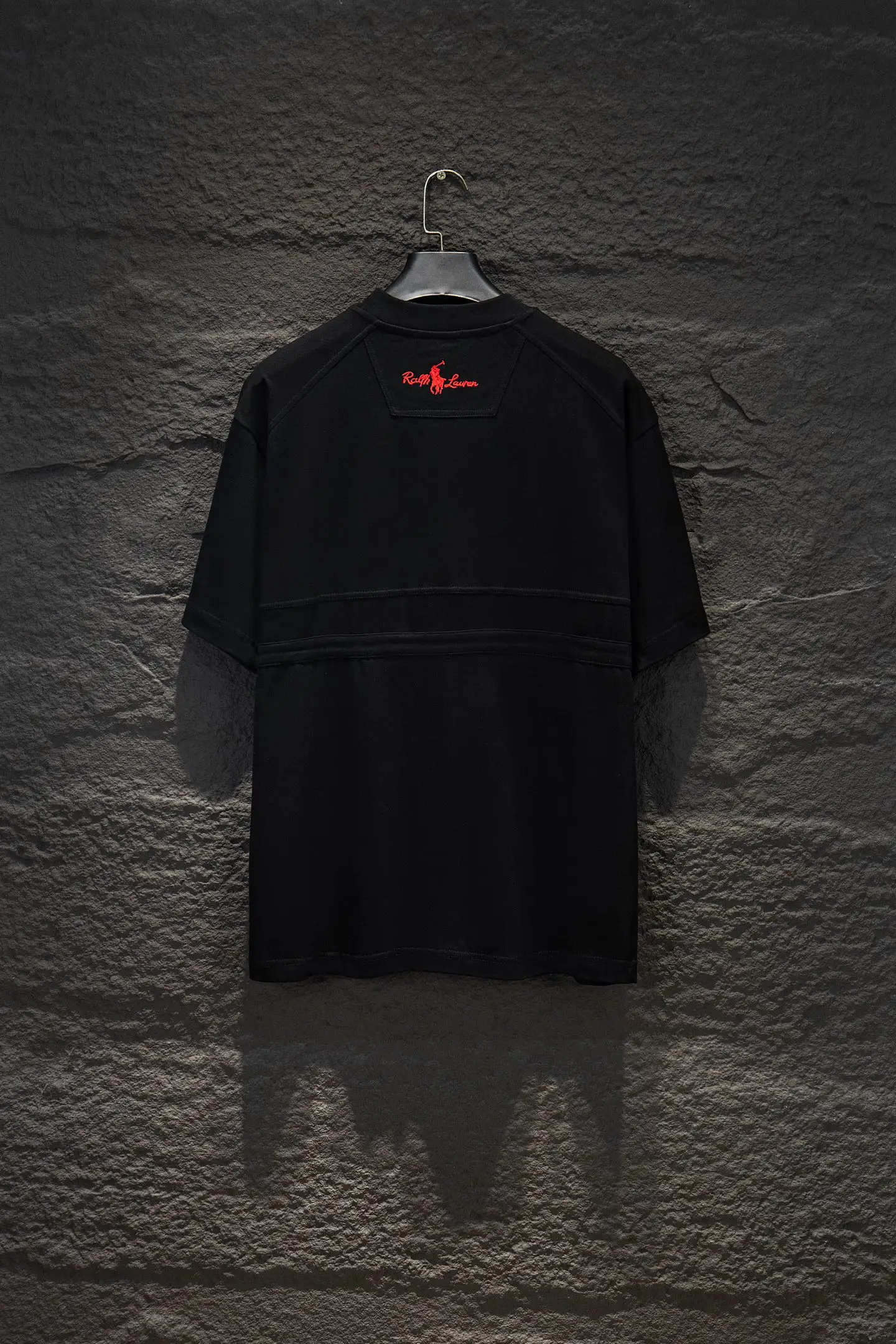 Embroidered Panelled Cotton T-Shirt D12515466 — view 2
