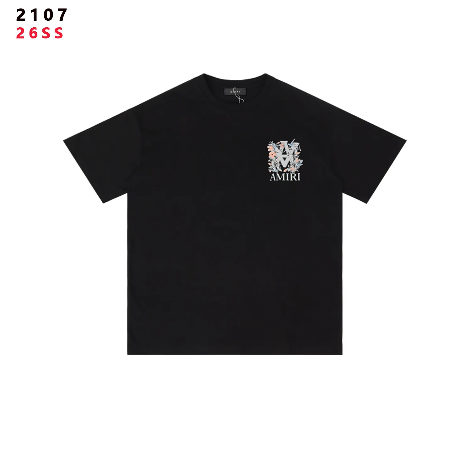 Amiri Floral Bird Logo Cotton T-Shirt D8212148 — view 3
