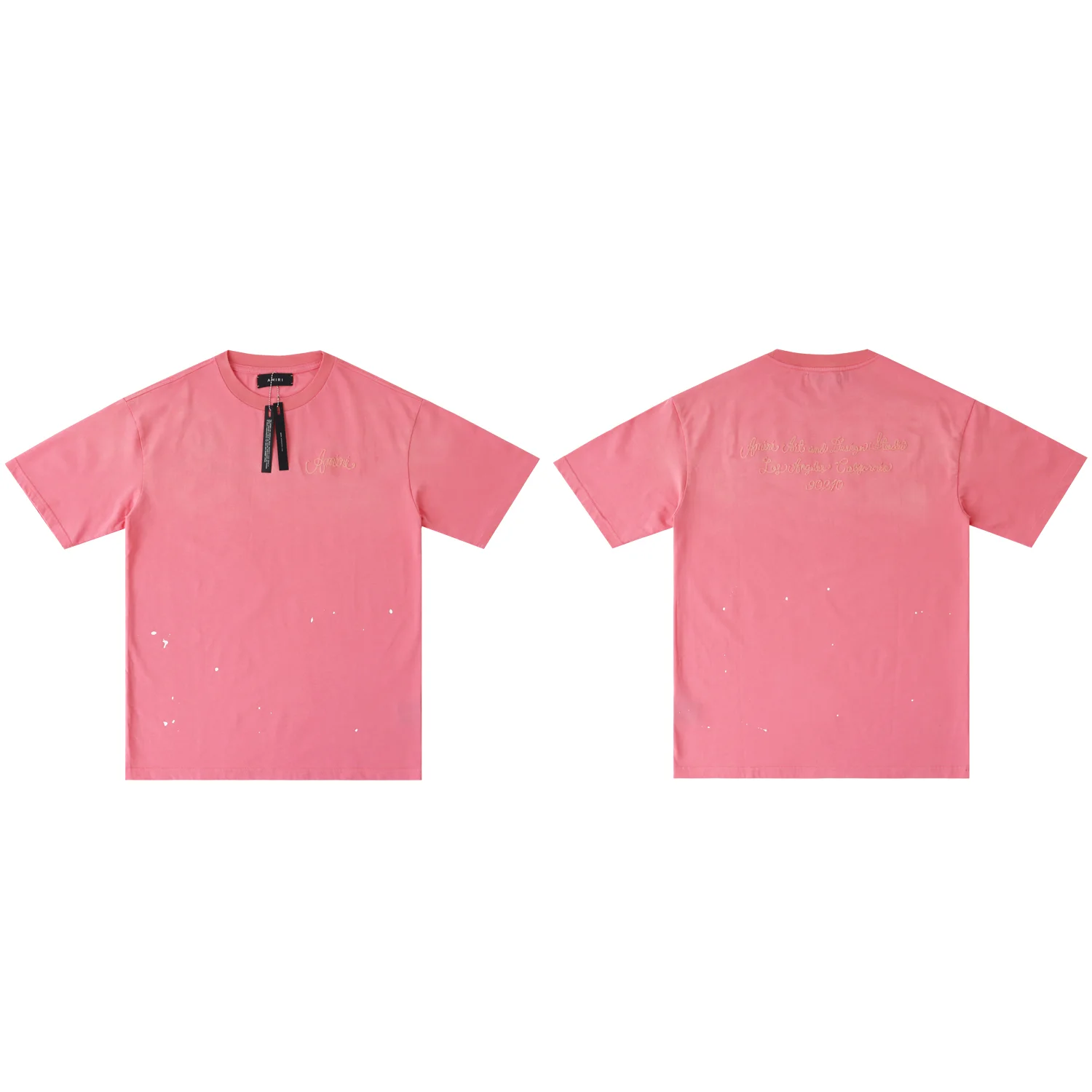 Amiri Design Studio Embroidered Paint-Splatter T-Shirt D9012209 — view 5