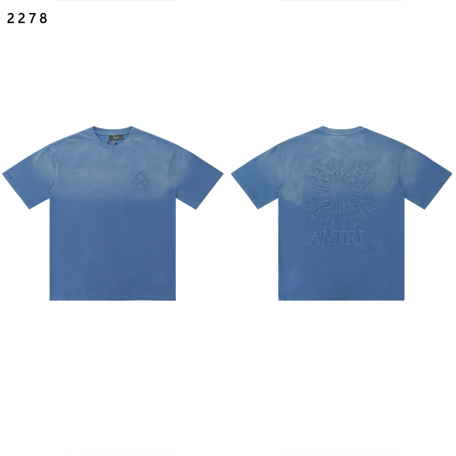 Embroidered Logo Faded Cotton T-Shirt D9512224 — view 4