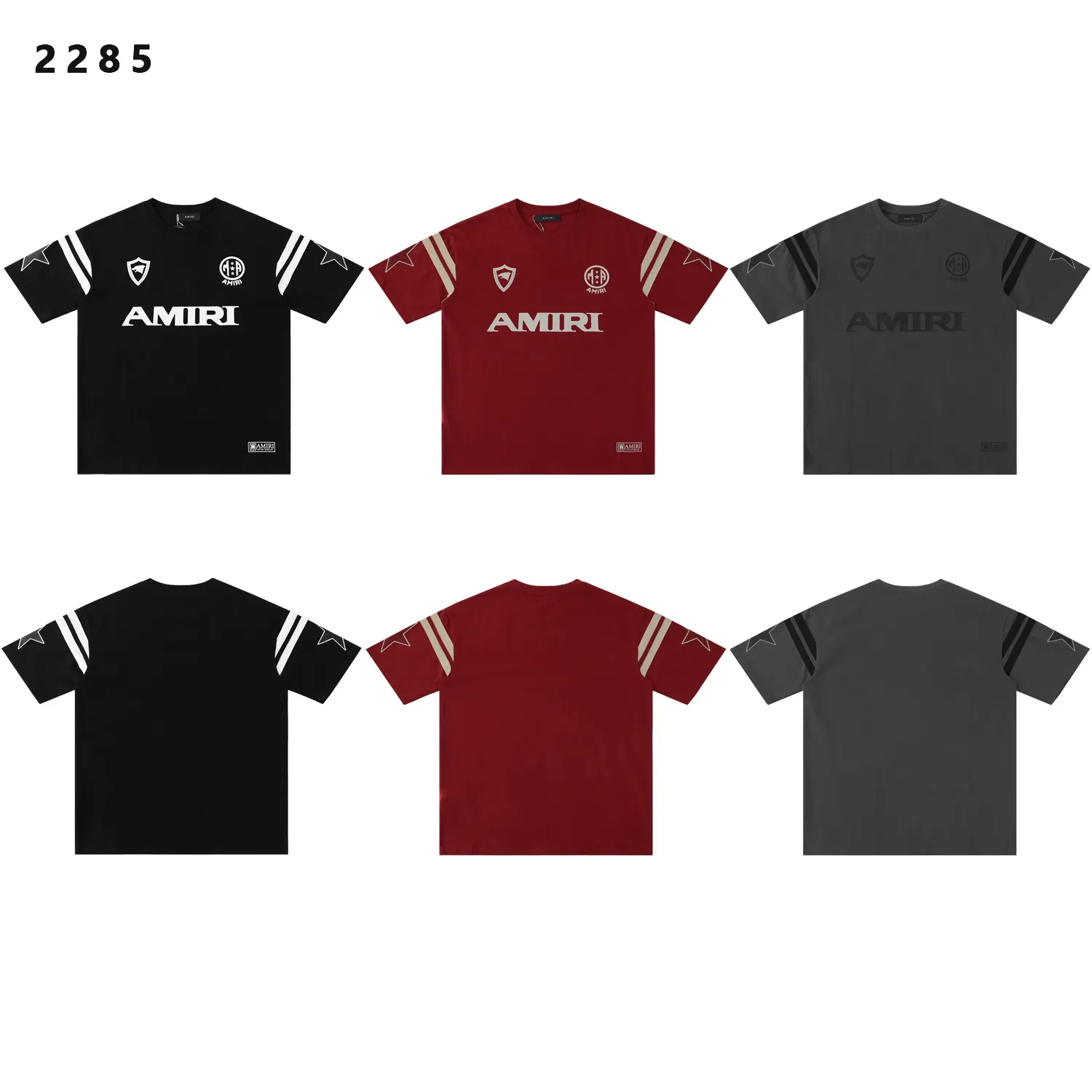 Logo Print Ribbed Knit T-Shirt D8512183 — view 2