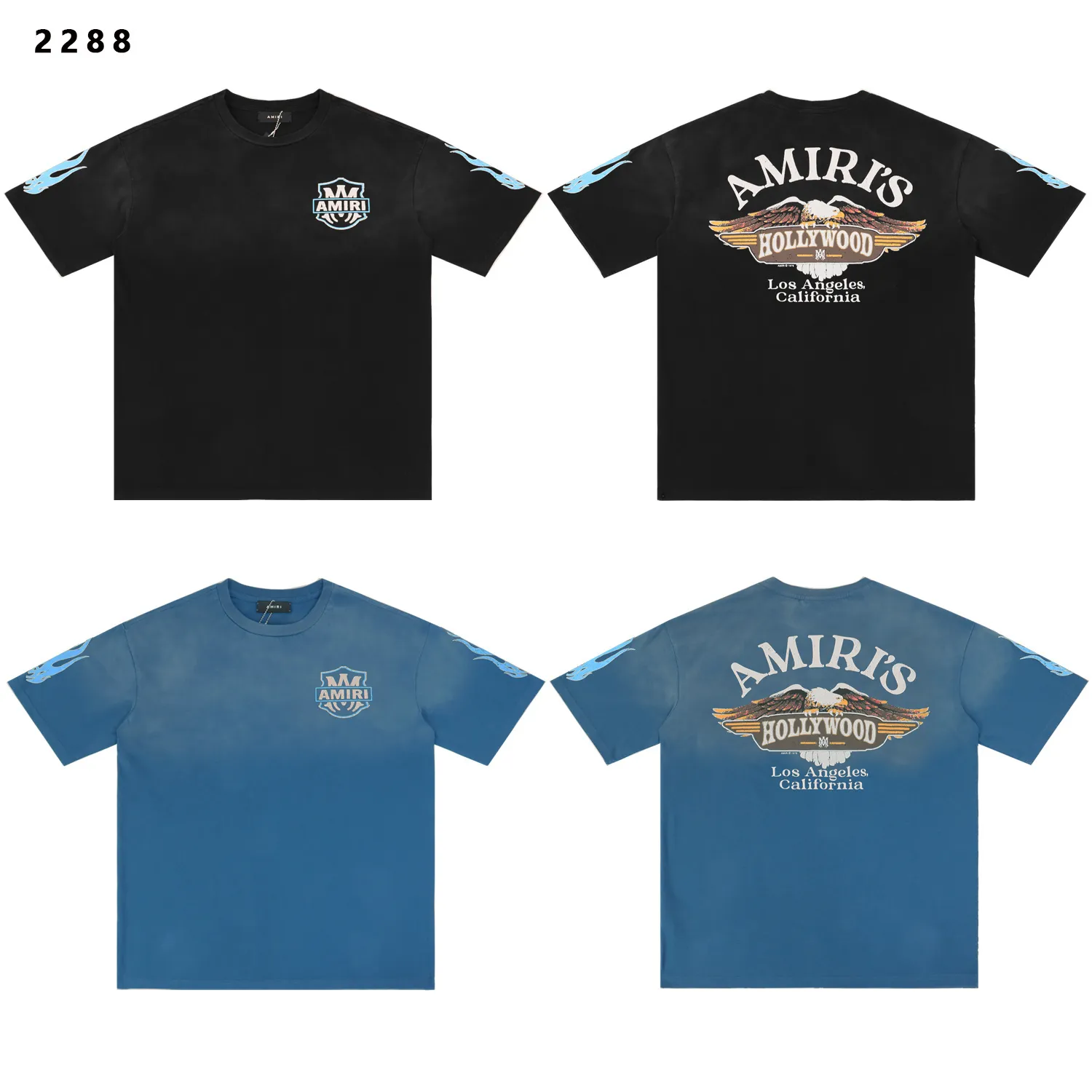 Hollywood Eagle Logo Washed Cotton T-Shirt D9512185