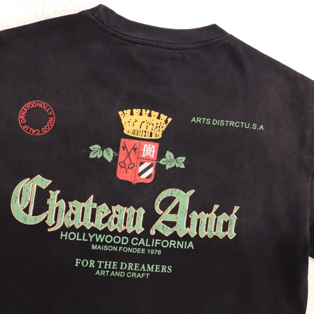 Chateau Amici Crest Logo Washed T-Shirt D8512153 — view 5