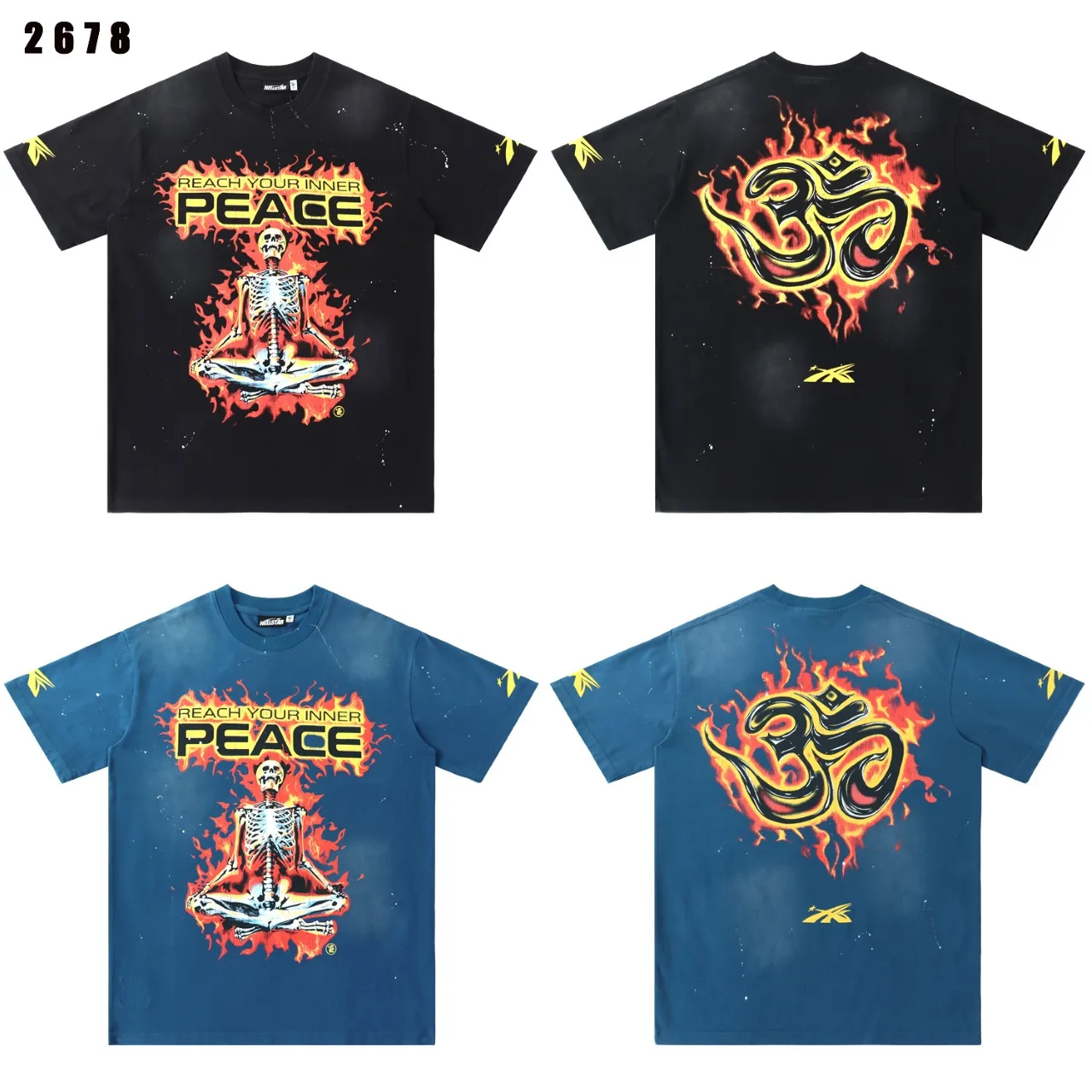 Hellstar Records Graphic Print Washed T-Shirt D9512174