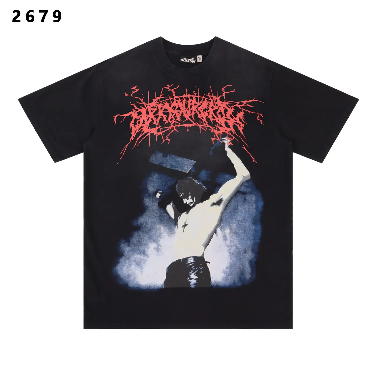 Hellstar Records Graphic Print Cotton T-Shirt D9012177