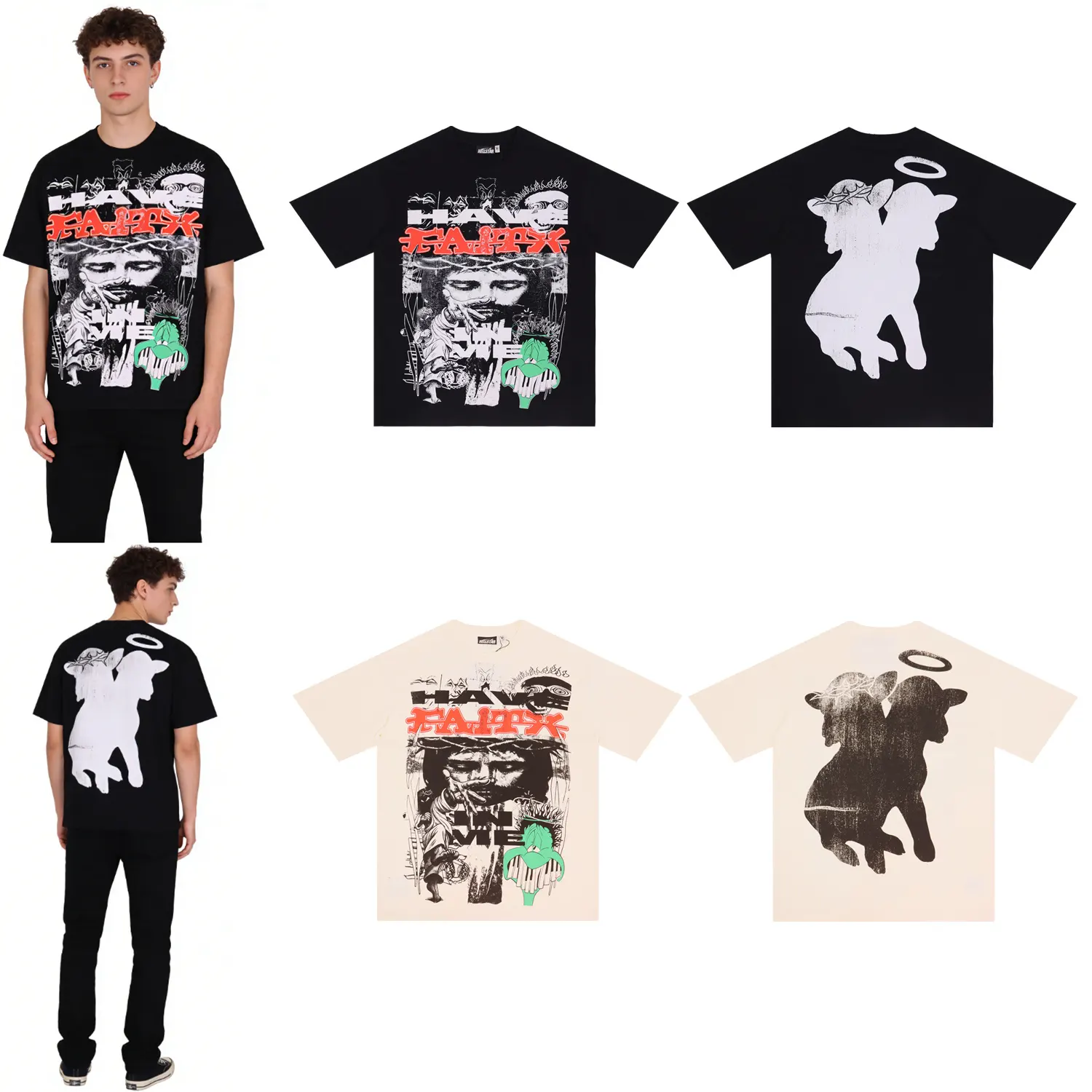 Faith Graffiti Graphic T-Shirt D8012154