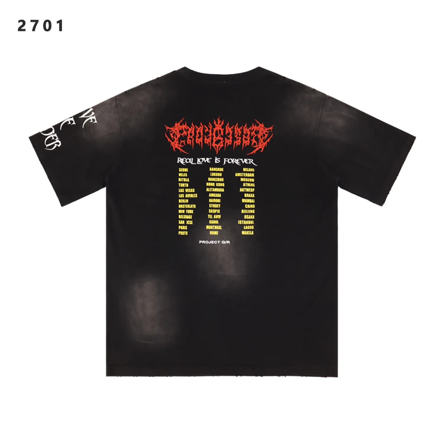 Project G/R Crow Graphic Washed T-Shirt D9512199 — view 3