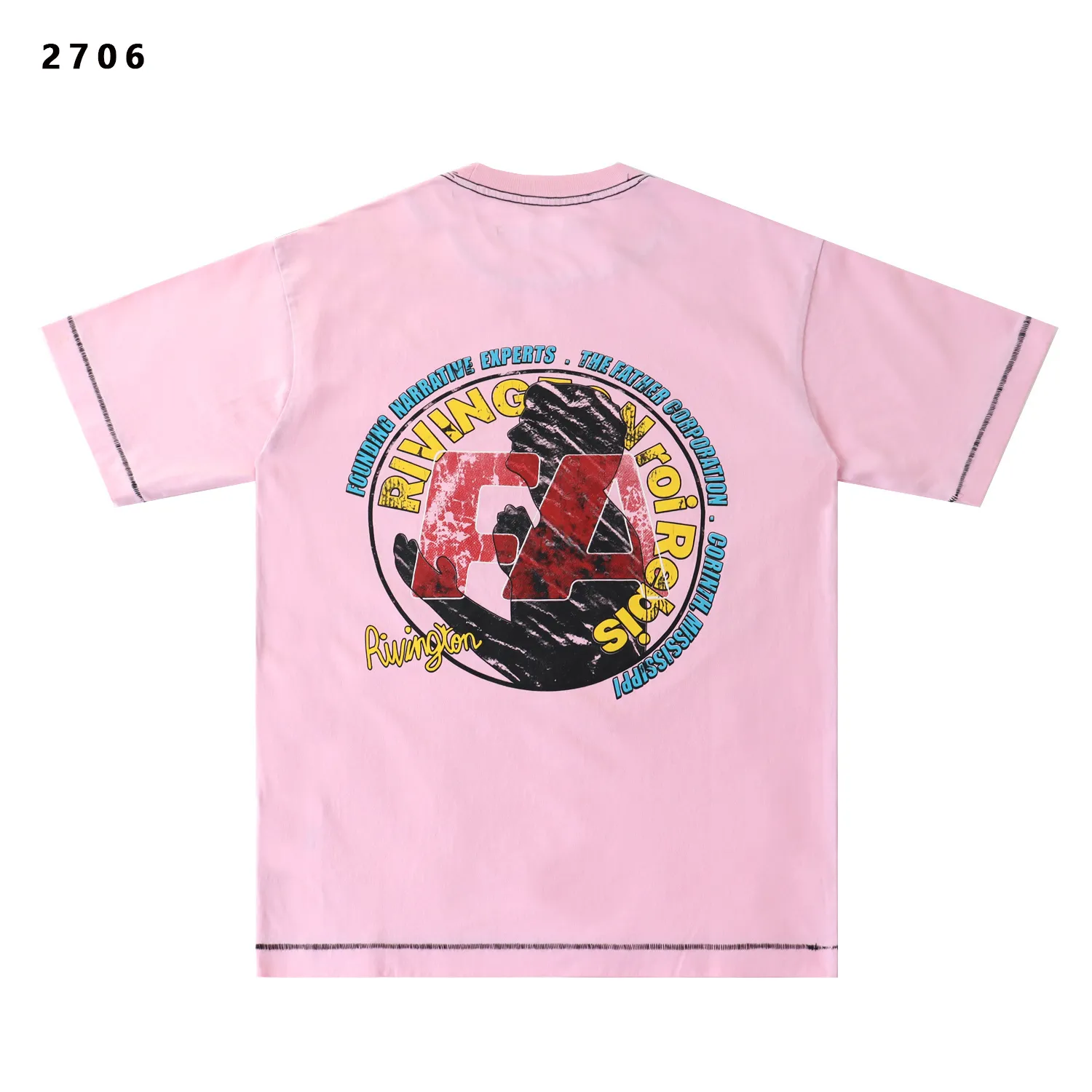 Graphic Print Washed Cotton T-Shirt D9512182 — view 3