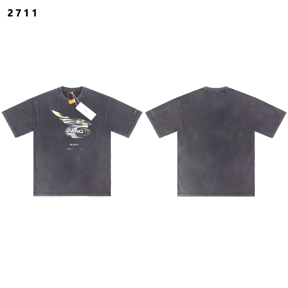 Washed Graphic Print Cotton T-Shirt D8512206