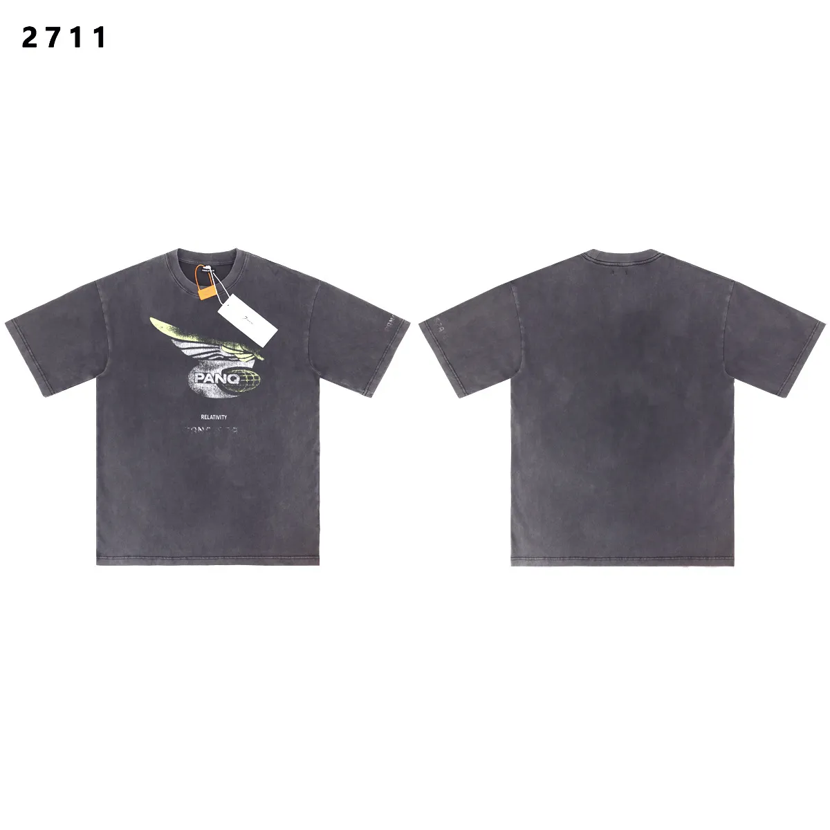 Washed Graphic Print Cotton T-Shirt D8512206