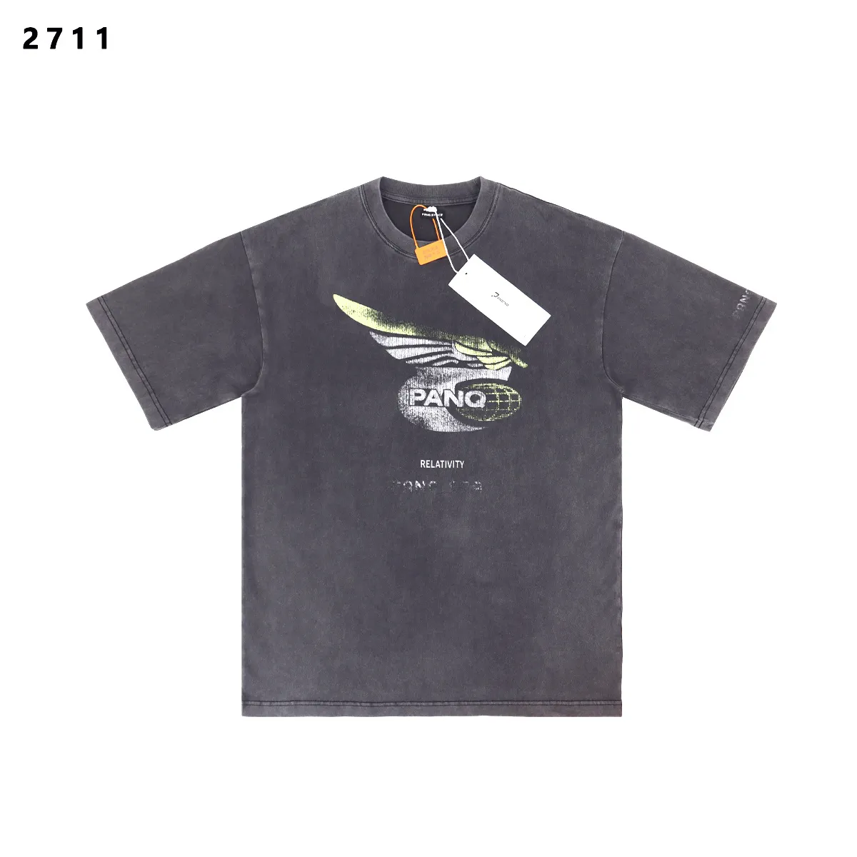Washed Graphic Print Cotton T-Shirt D8512206 — view 3