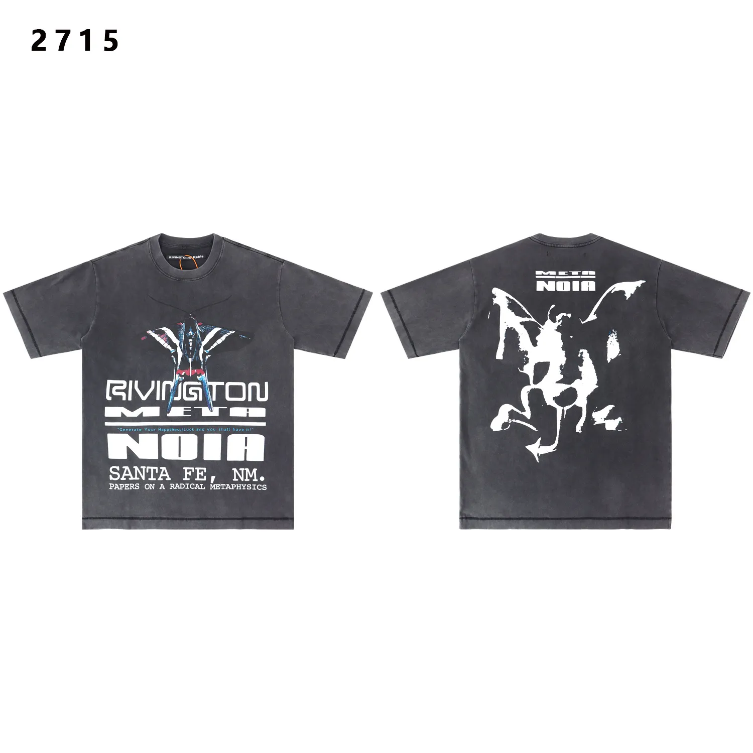 Rivington Roi Rebis Graphic Print Washed T-Shirt D9512186 — view 3