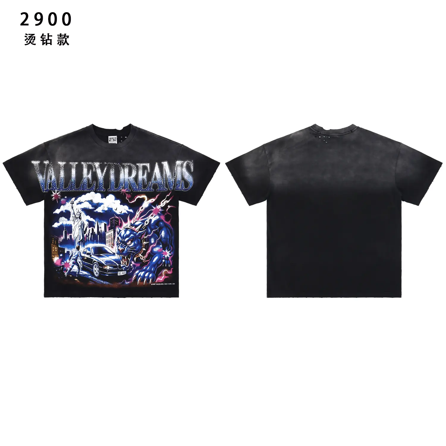 Valley Dreams Rhinestone Graphic T-Shirt D9512226