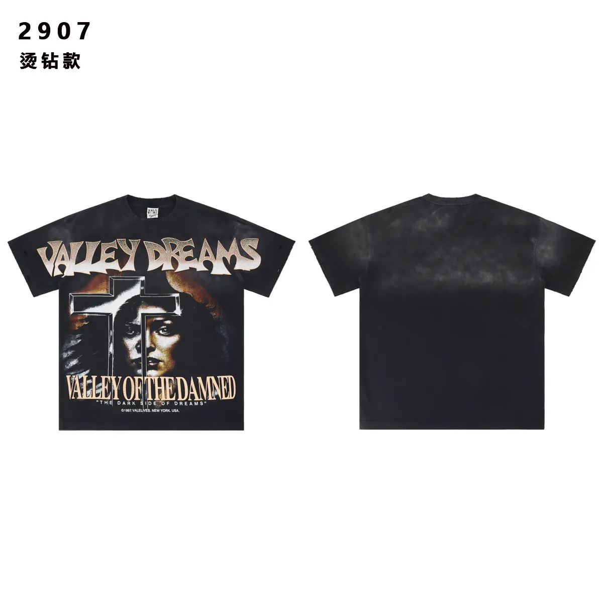 Valley of the Damned Rhinestone Graphic T-Shirt D9512205