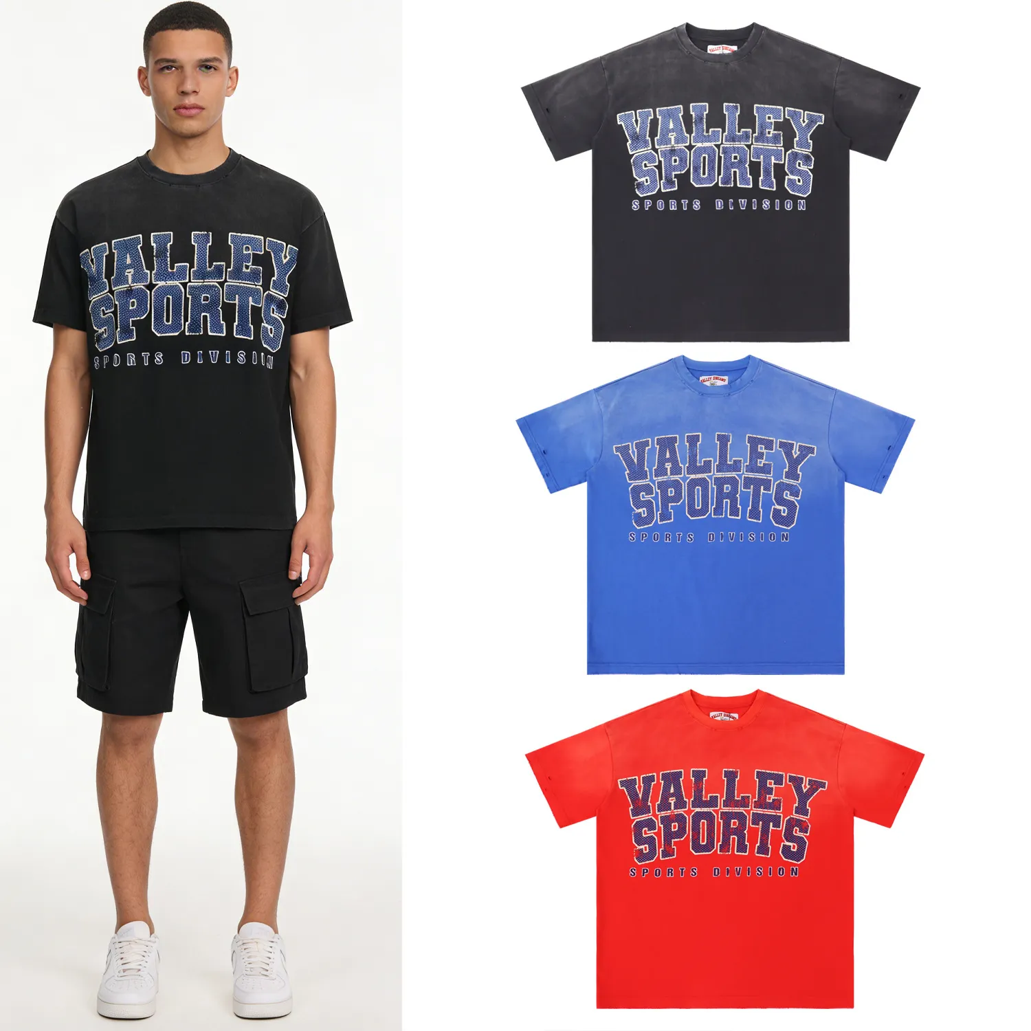 Valley Sports Distressed Graphic T-Shirt D8512143