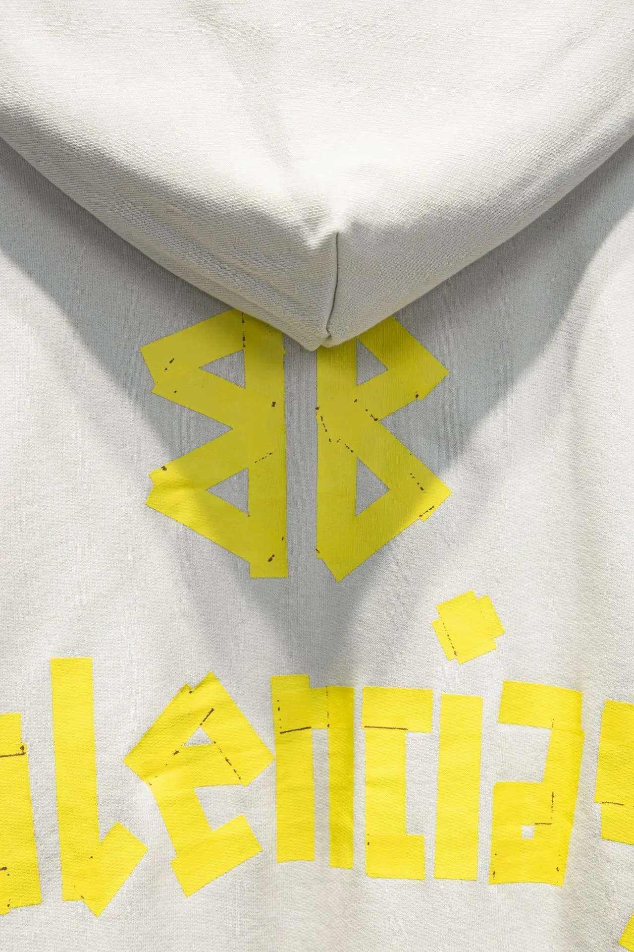 Tape Logo Distressed Oversized Hoodie D19524303 — view 6