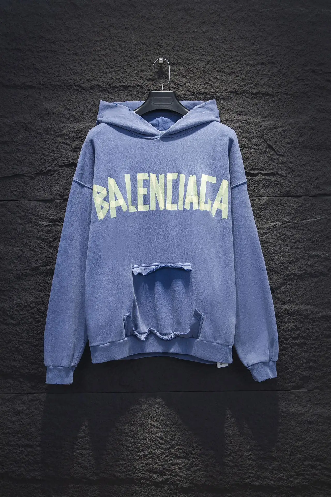 Tape Logo Distressed Oversized Hoodie D19524299