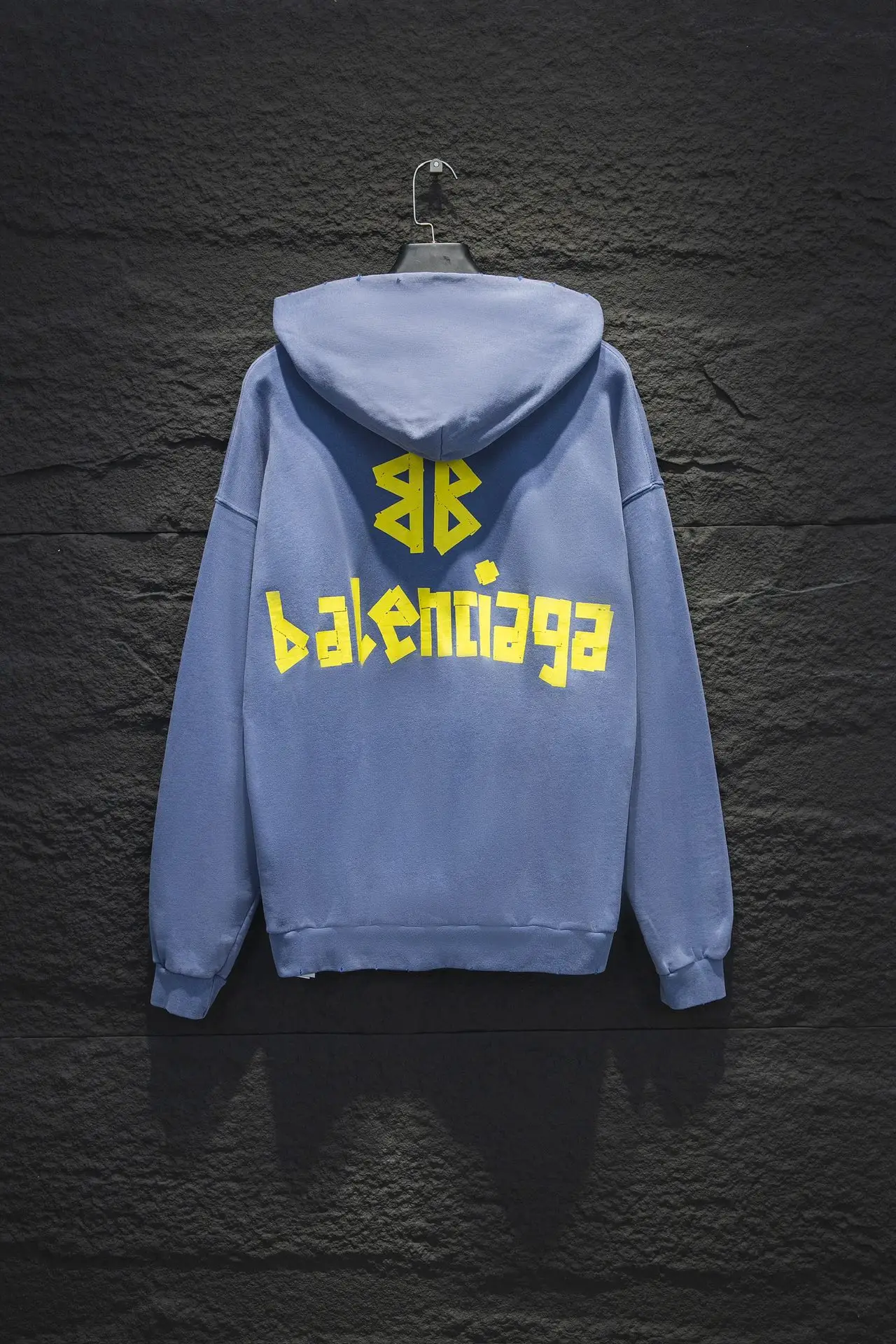 Tape Logo Distressed Oversized Hoodie D19524299 — view 2