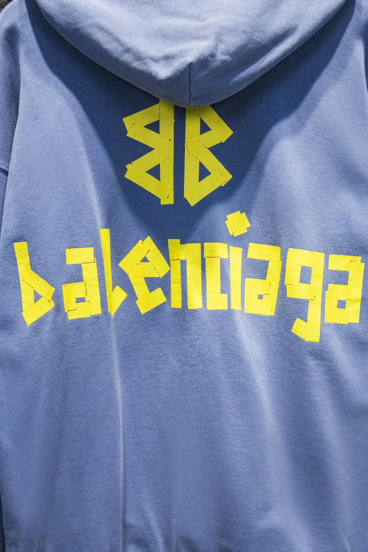 Tape Logo Distressed Oversized Hoodie D19524299 — view 4