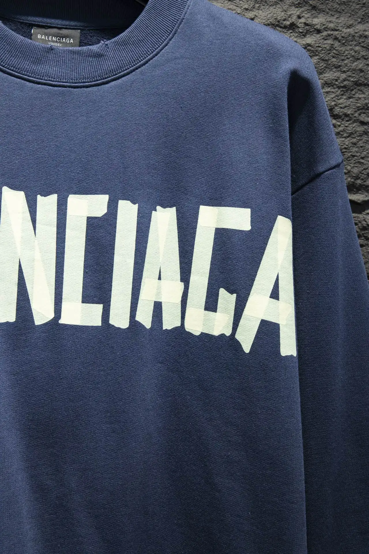 Tape Logo Distressed Oversized Sweatshirt D16524295 — view 5