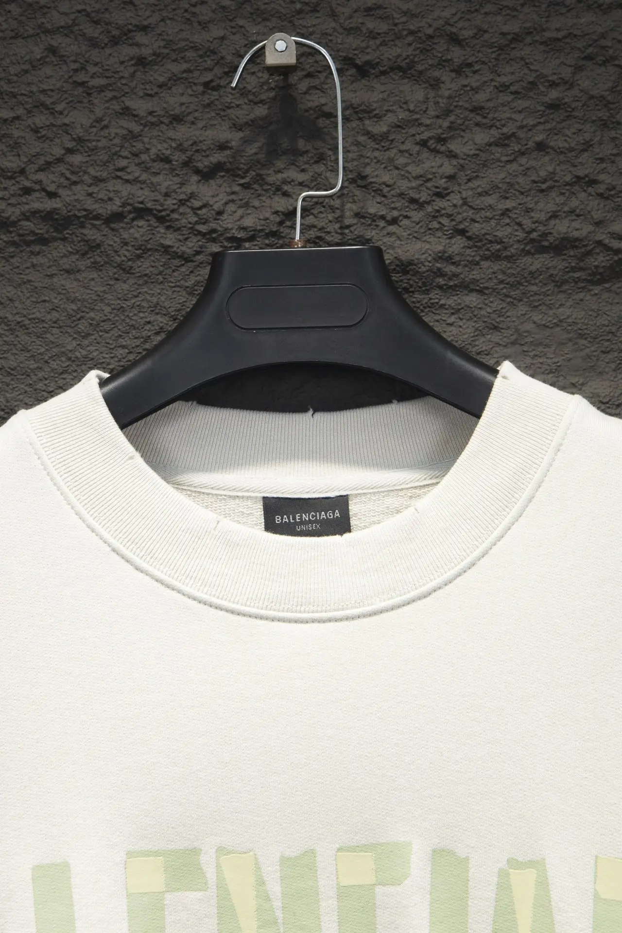 Logo Tape Distressed Crew-Neck Sweatshirt D16524297 — view 3