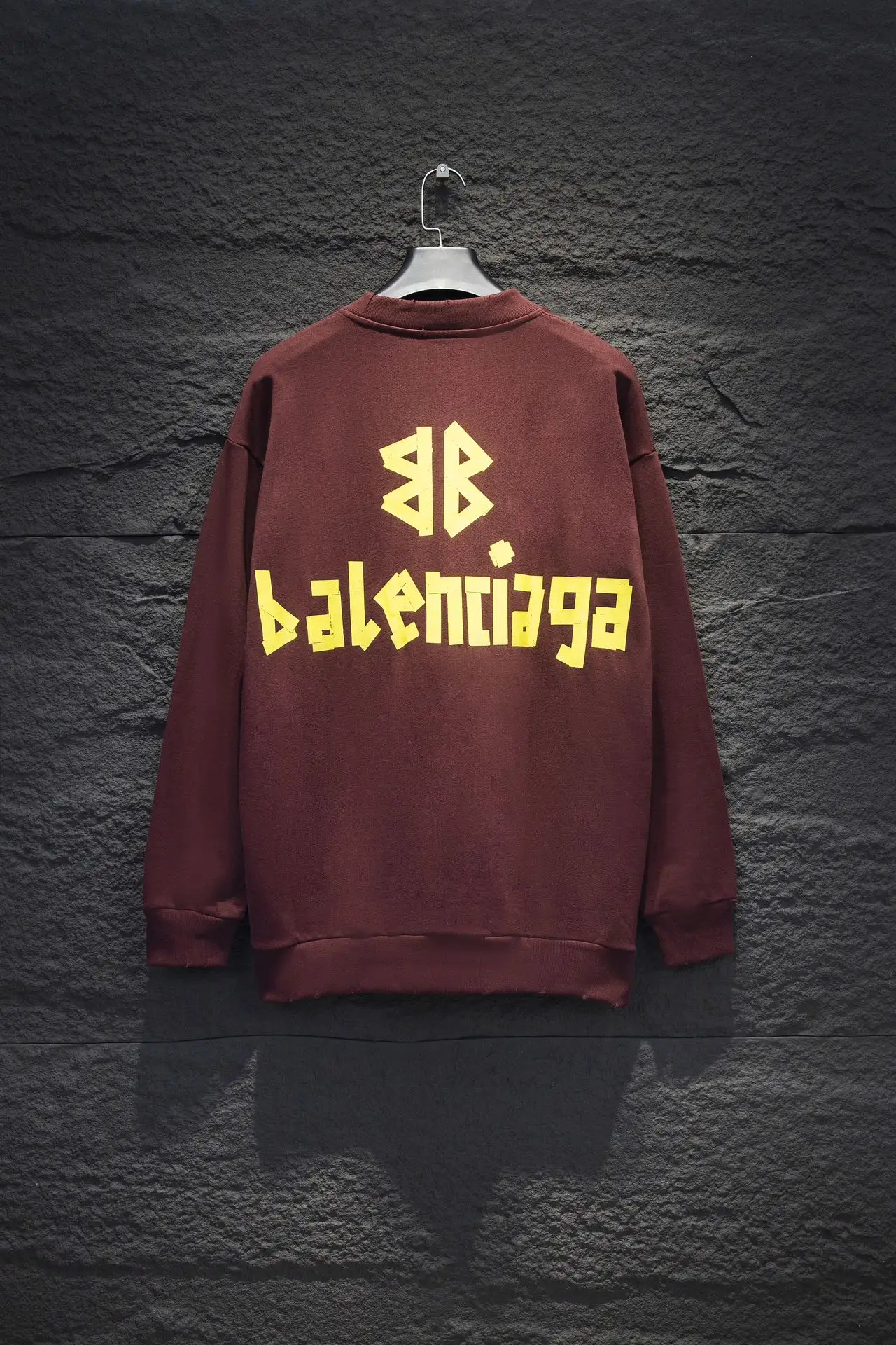 Tape Logo Distressed Crew-Neck Sweatshirt D16524296 — view 2