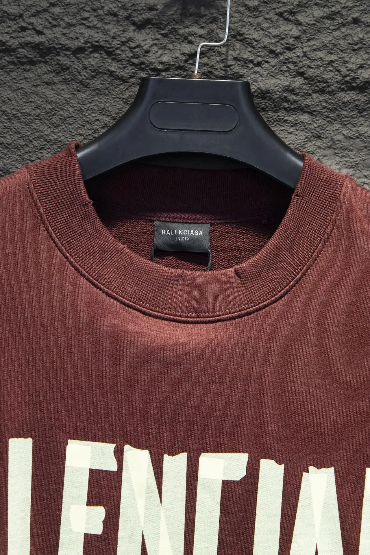 Tape Logo Distressed Crew-Neck Sweatshirt D16524296 — view 3