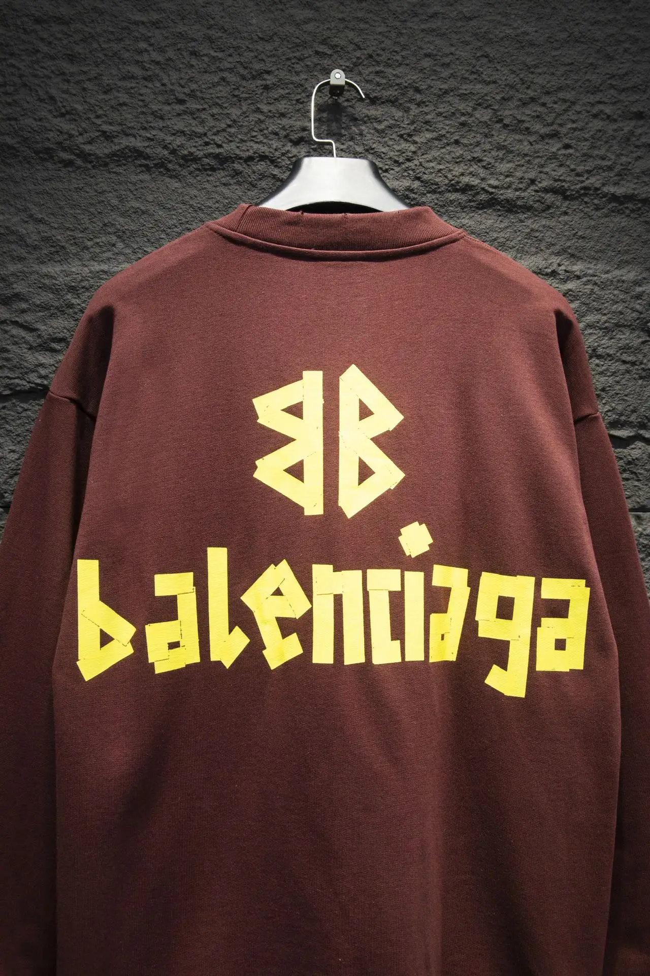 Tape Logo Distressed Crew-Neck Sweatshirt D16524296 — view 7