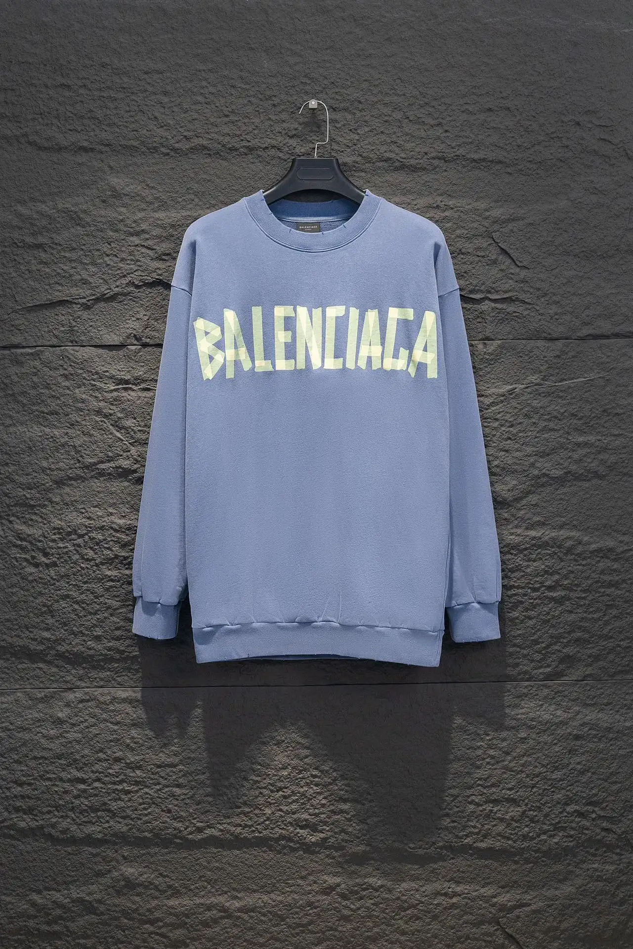 Tape Logo Distressed Oversized Sweatshirt D16524293