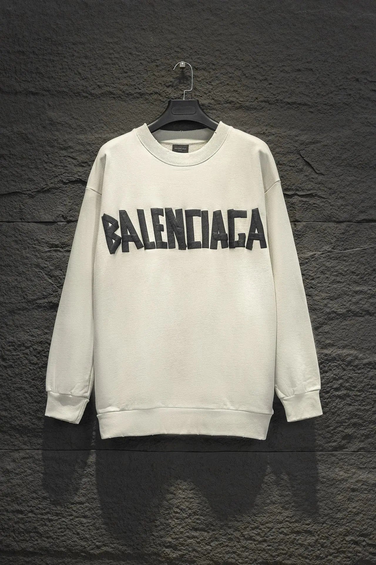 Logo-Print Distressed Cotton-Jersey Sweatshirt D15524309