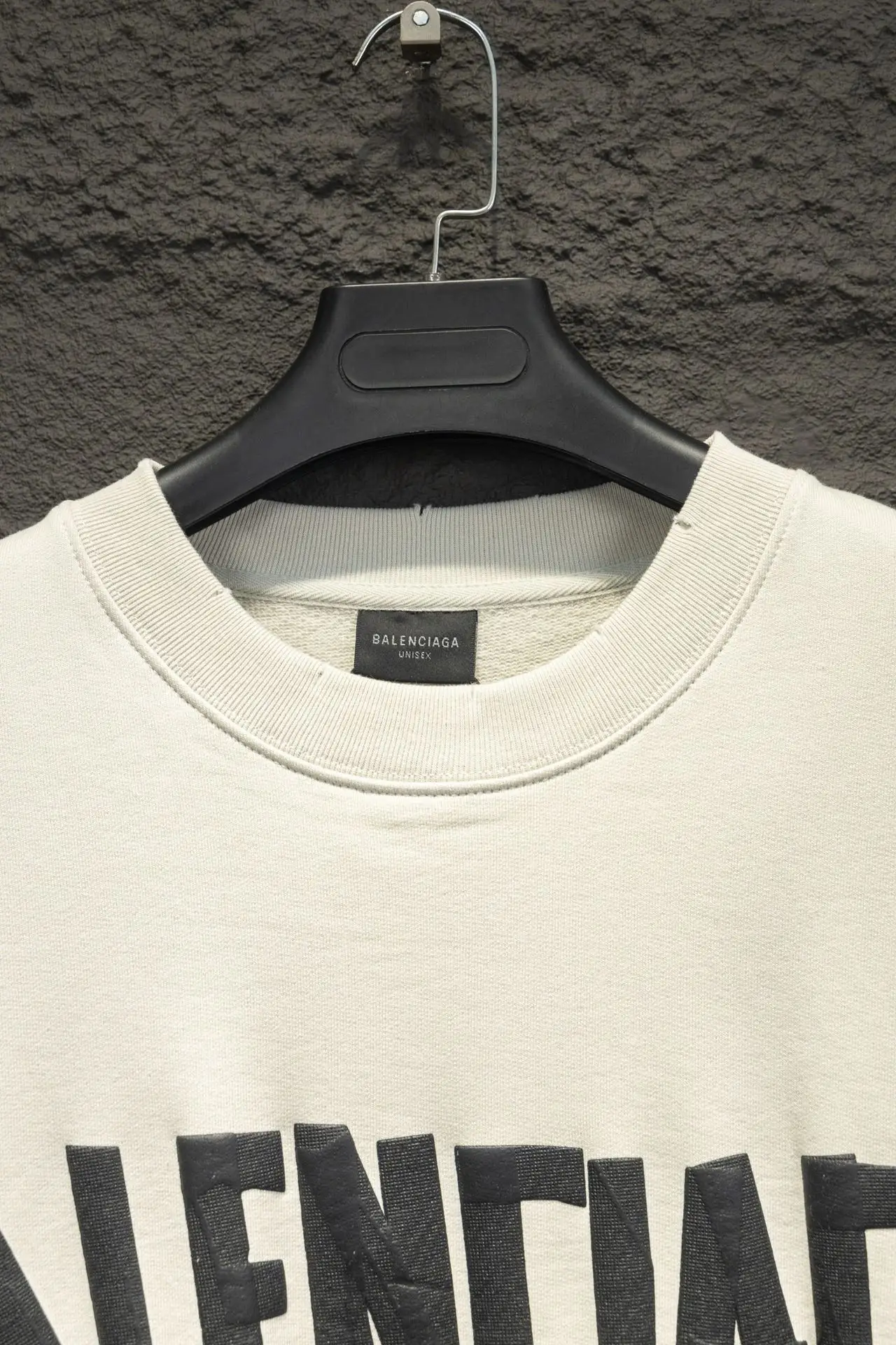 Logo-Print Distressed Cotton-Jersey Sweatshirt D15524309 — view 3