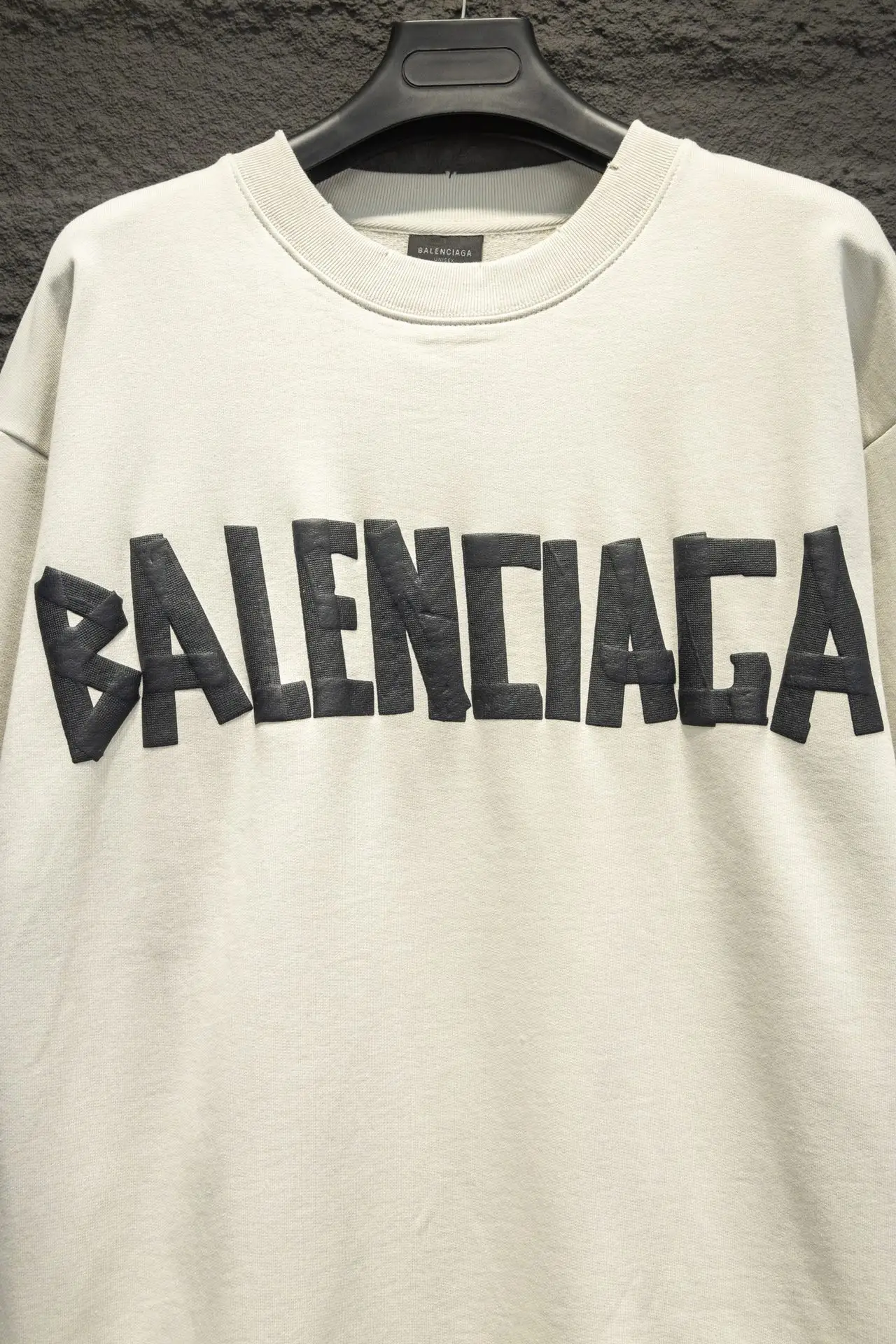 Logo-Print Distressed Cotton-Jersey Sweatshirt D15524309 — view 4