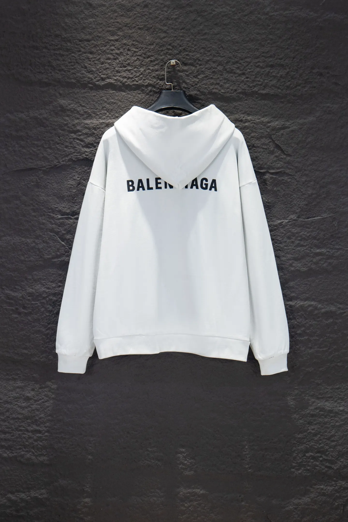 Logo Embroidered Oversized V-Neck Hoodie D18924286 — view 2