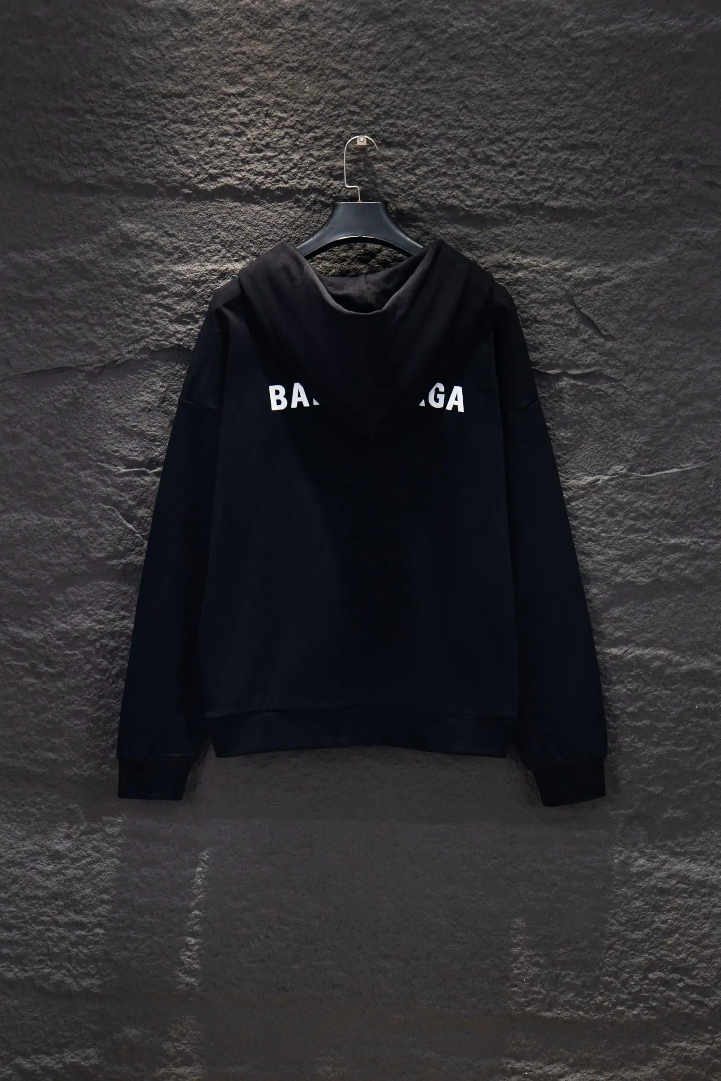 Logo Embroidered Oversized V-Neck Hoodie D18924287 — view 2