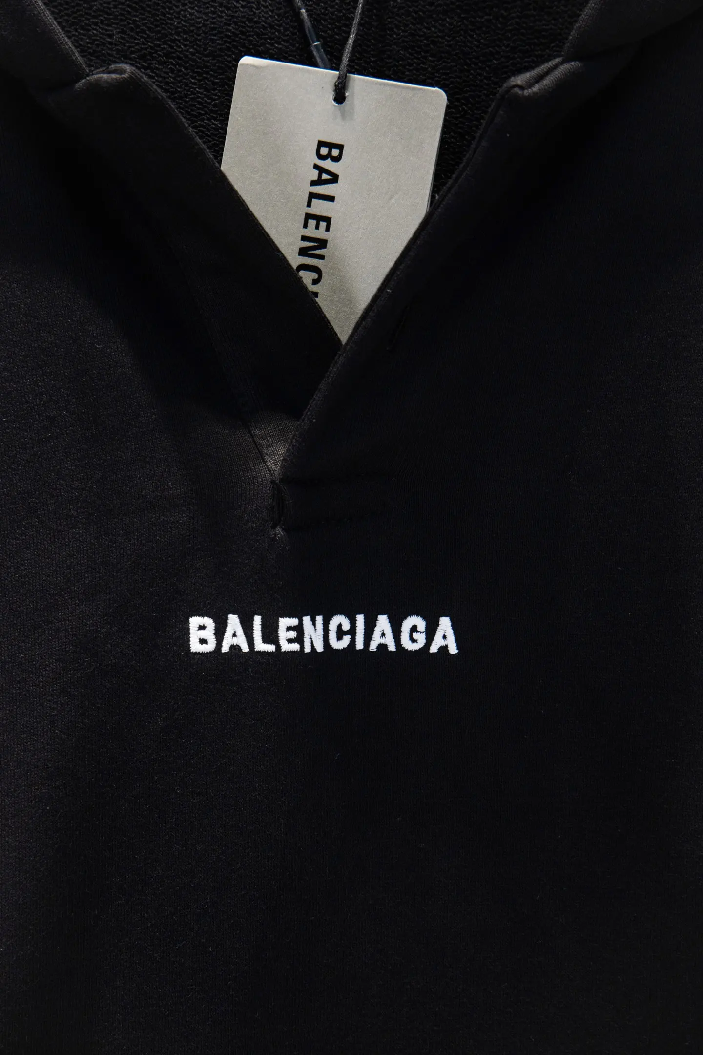Logo Embroidered Oversized V-Neck Hoodie D18924287 — view 4