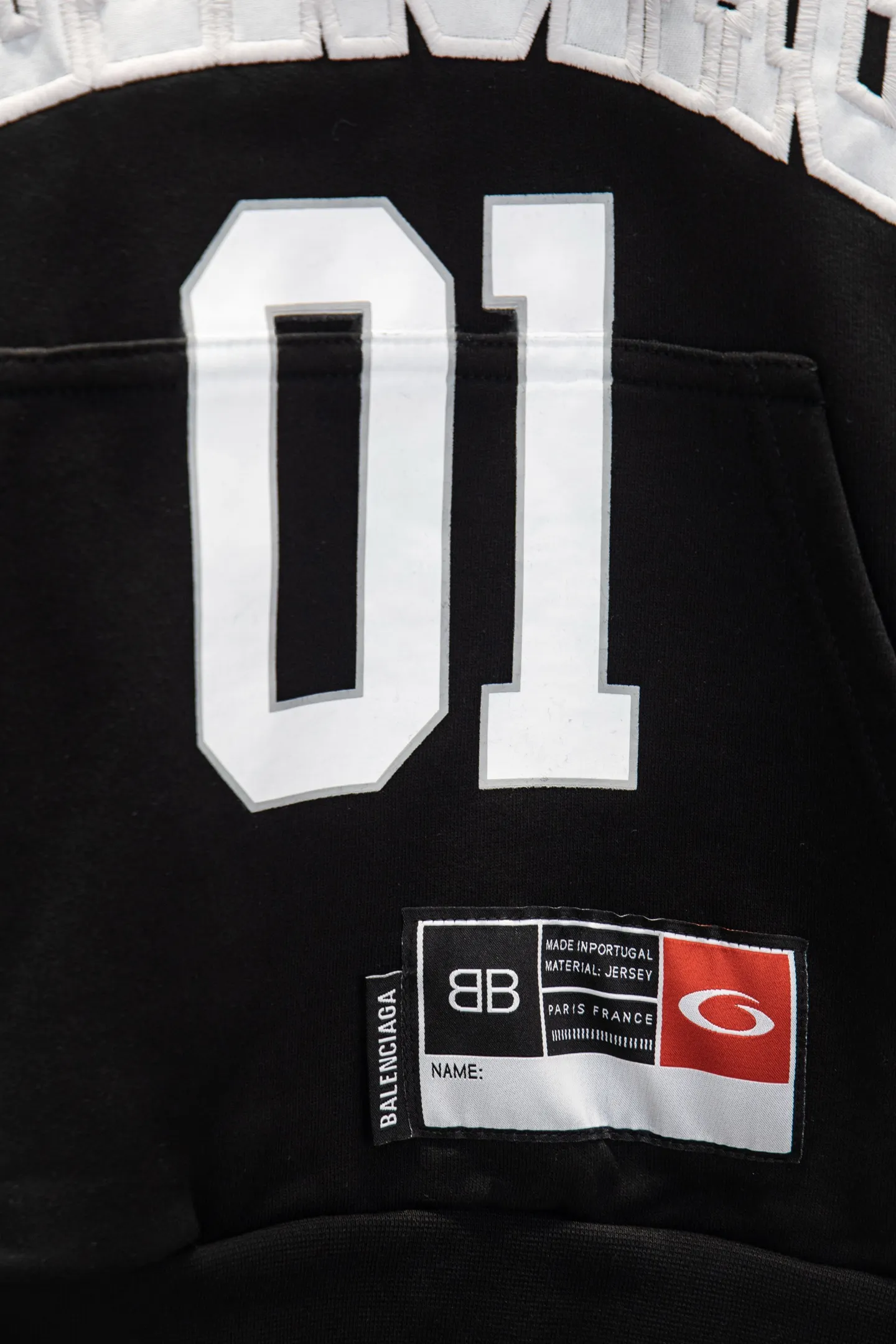 Oversized Jersey-Style Embroidered Hoodie D19524285 — view 5