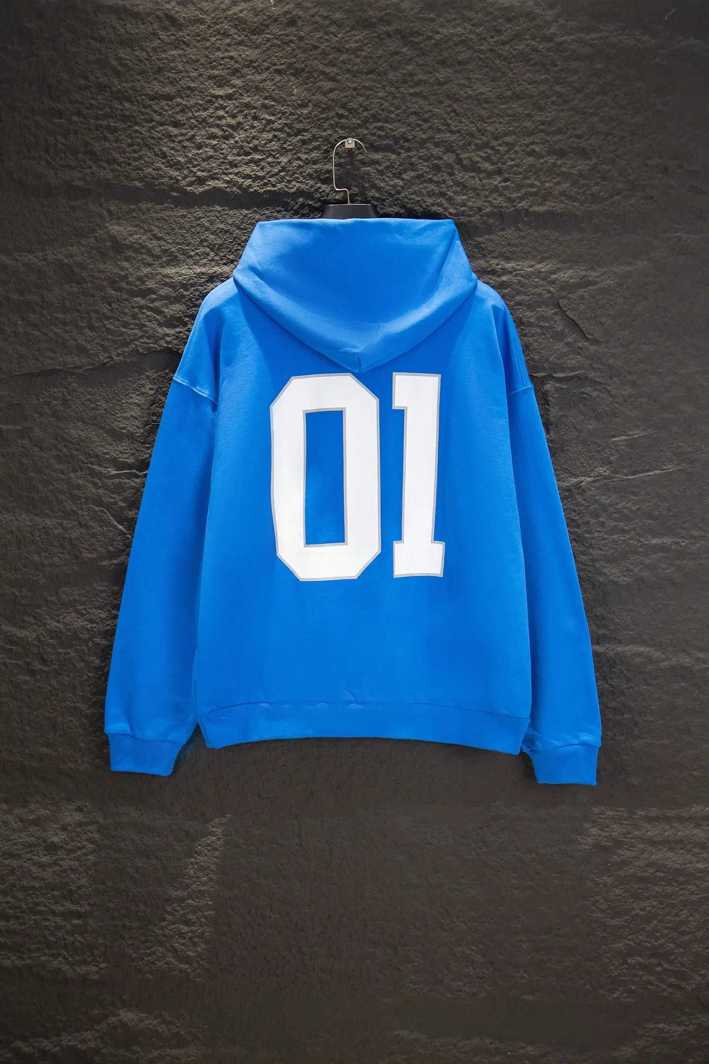 Oversized Jersey-Style Embroidered Hoodie D19524283 — view 2