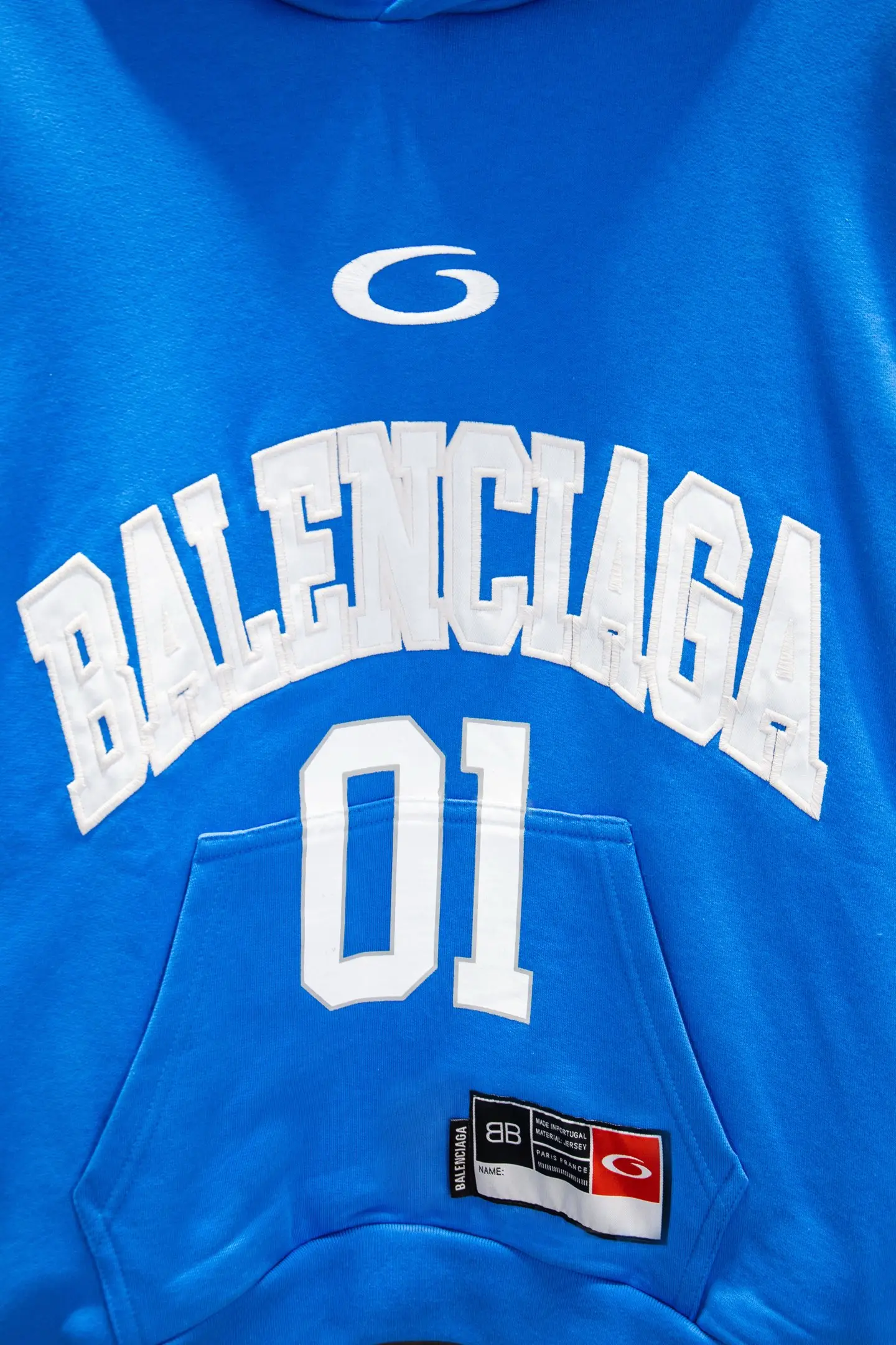 Oversized Jersey-Style Embroidered Hoodie D19524283 — view 4