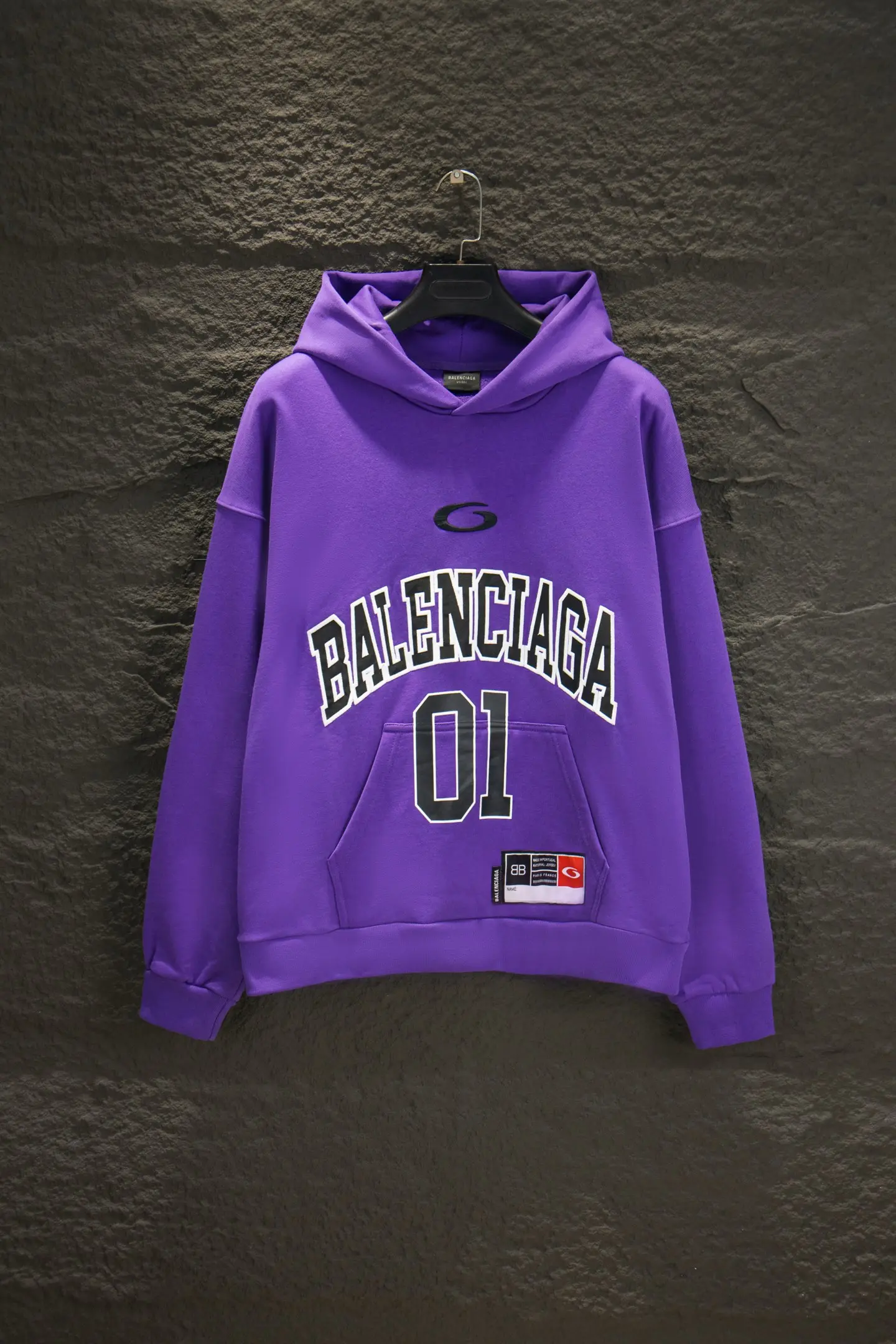 Oversized Jersey-Style Logo Hoodie D19524284