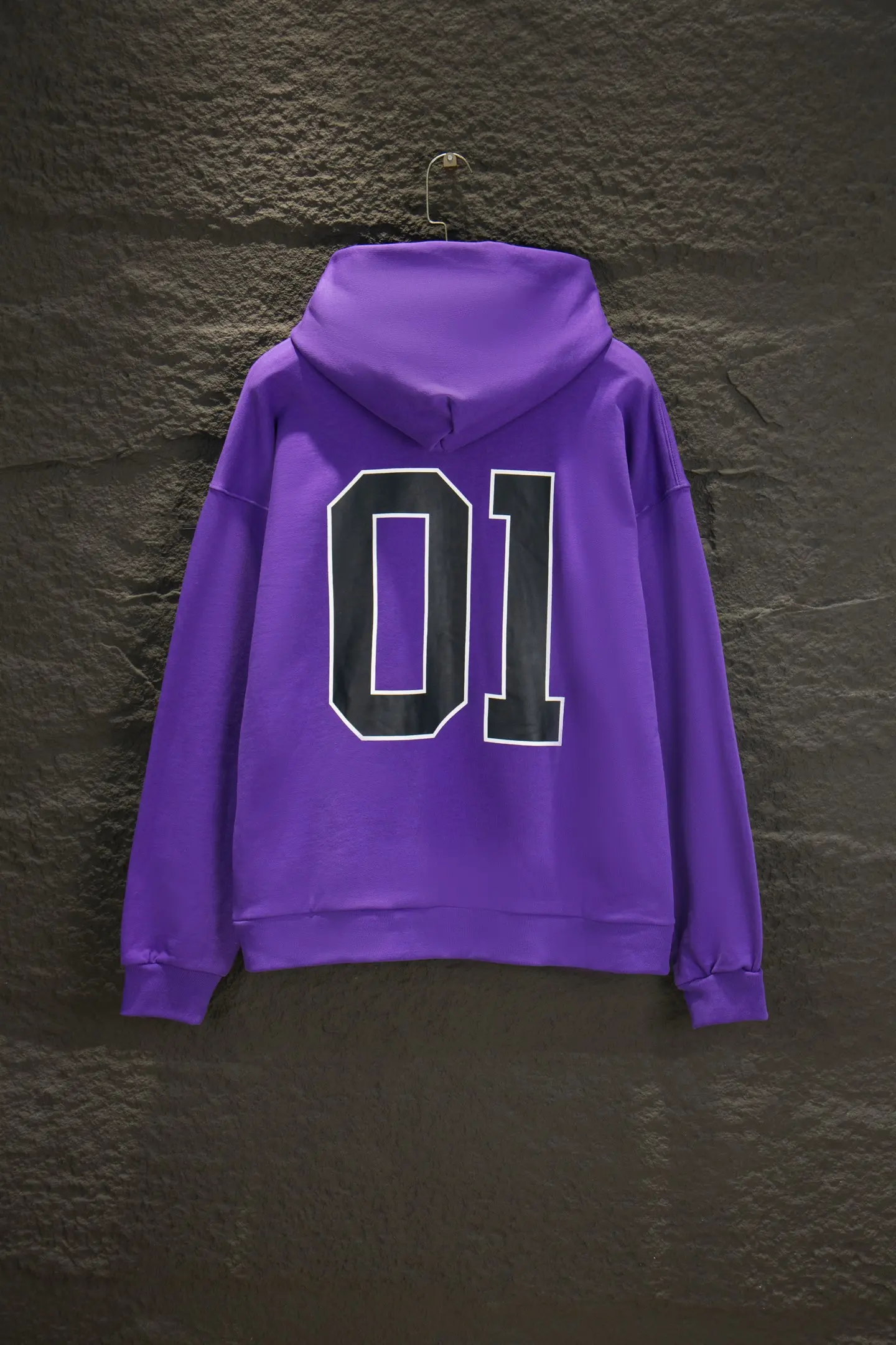 Oversized Jersey-Style Logo Hoodie D19524284 — view 2