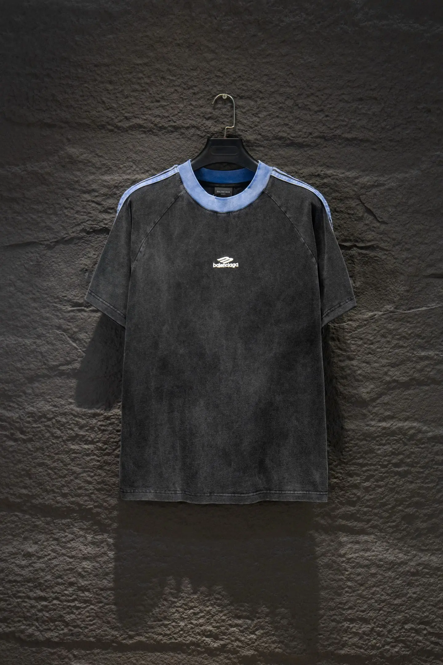 Logo-Embroidered Washed Cotton T-Shirt D13015395