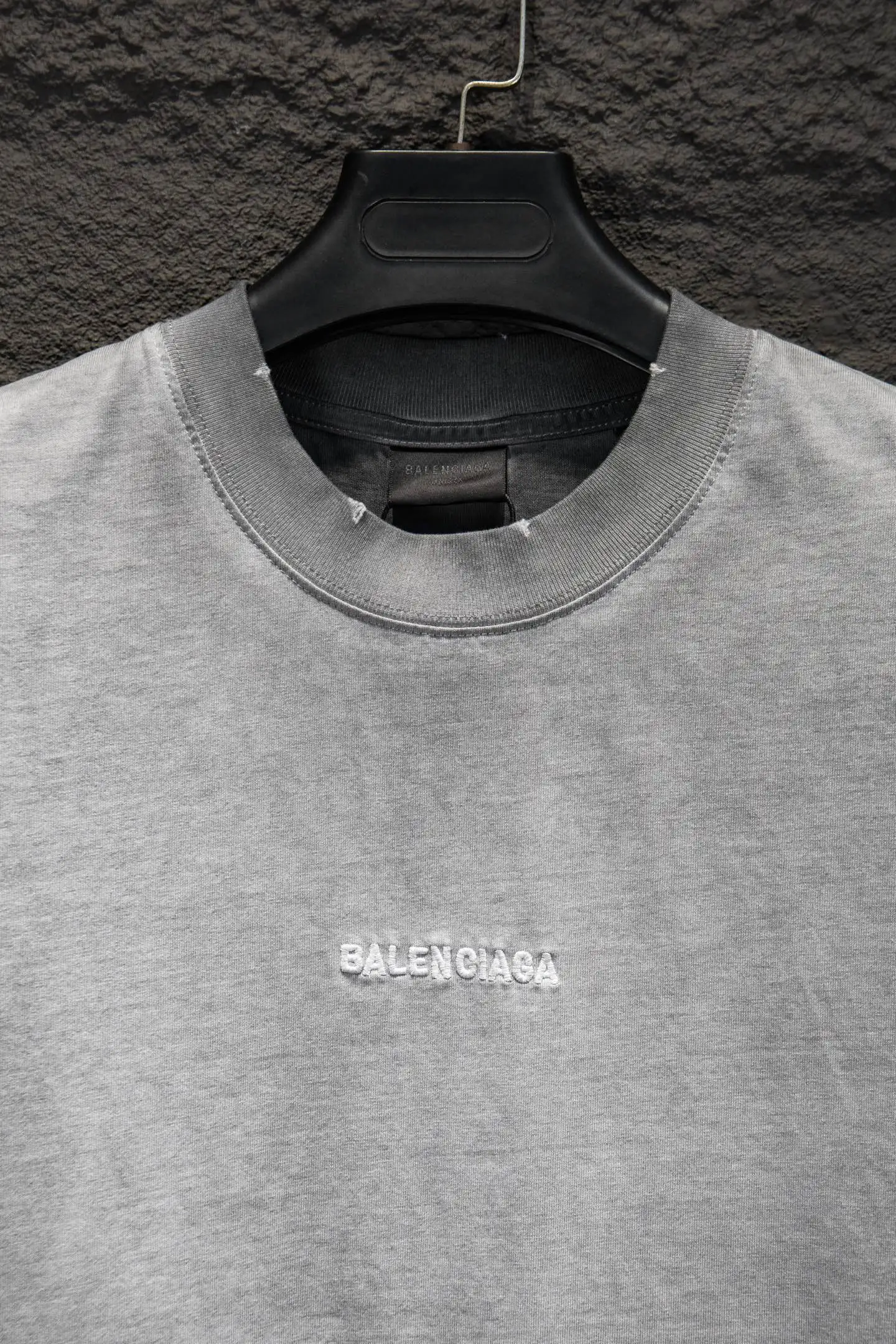 Oversized Distressed Logo-Embroidered T-Shirt D13515390 — view 3