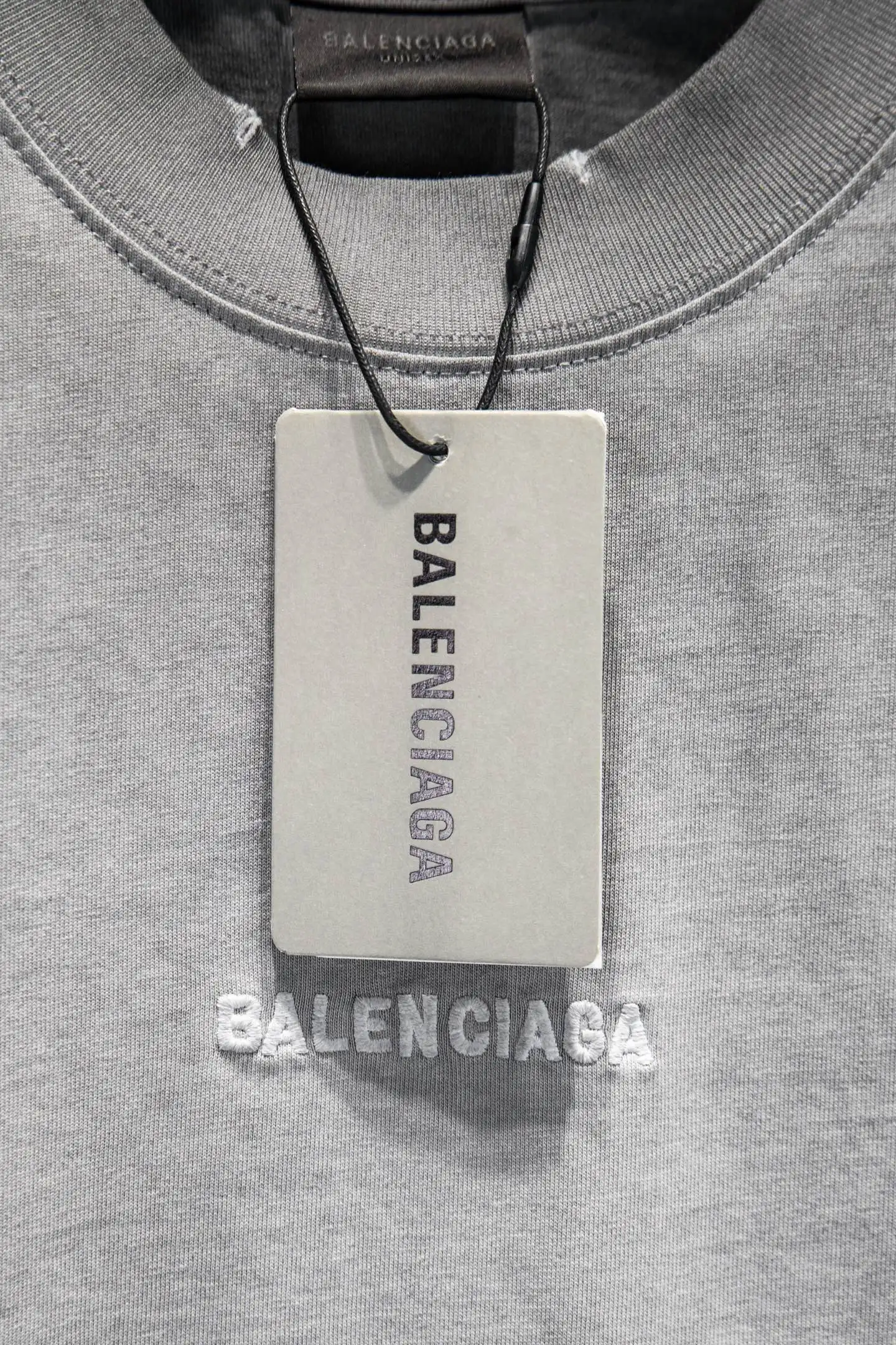 Oversized Distressed Logo-Embroidered T-Shirt D13515390 — view 8