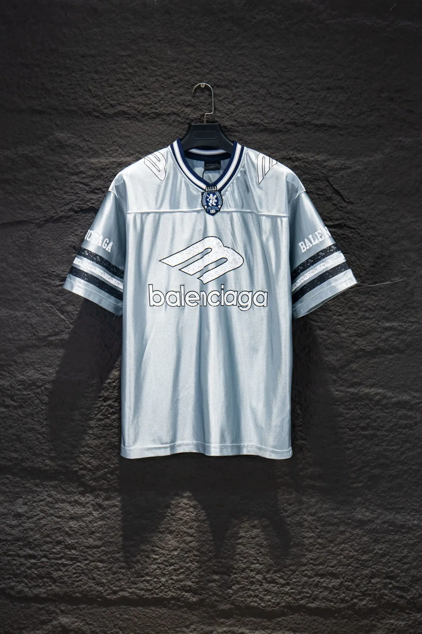 Oversized Logo-Print Mesh Jersey D13515378