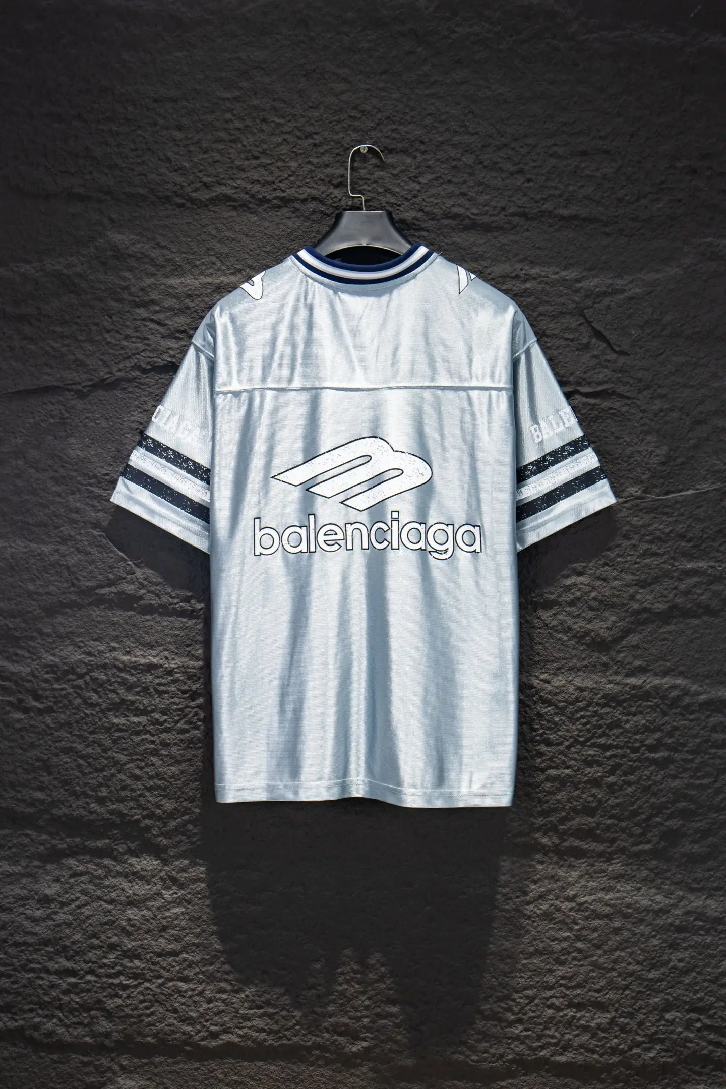 Oversized Logo-Print Mesh Jersey D13515378 — view 2