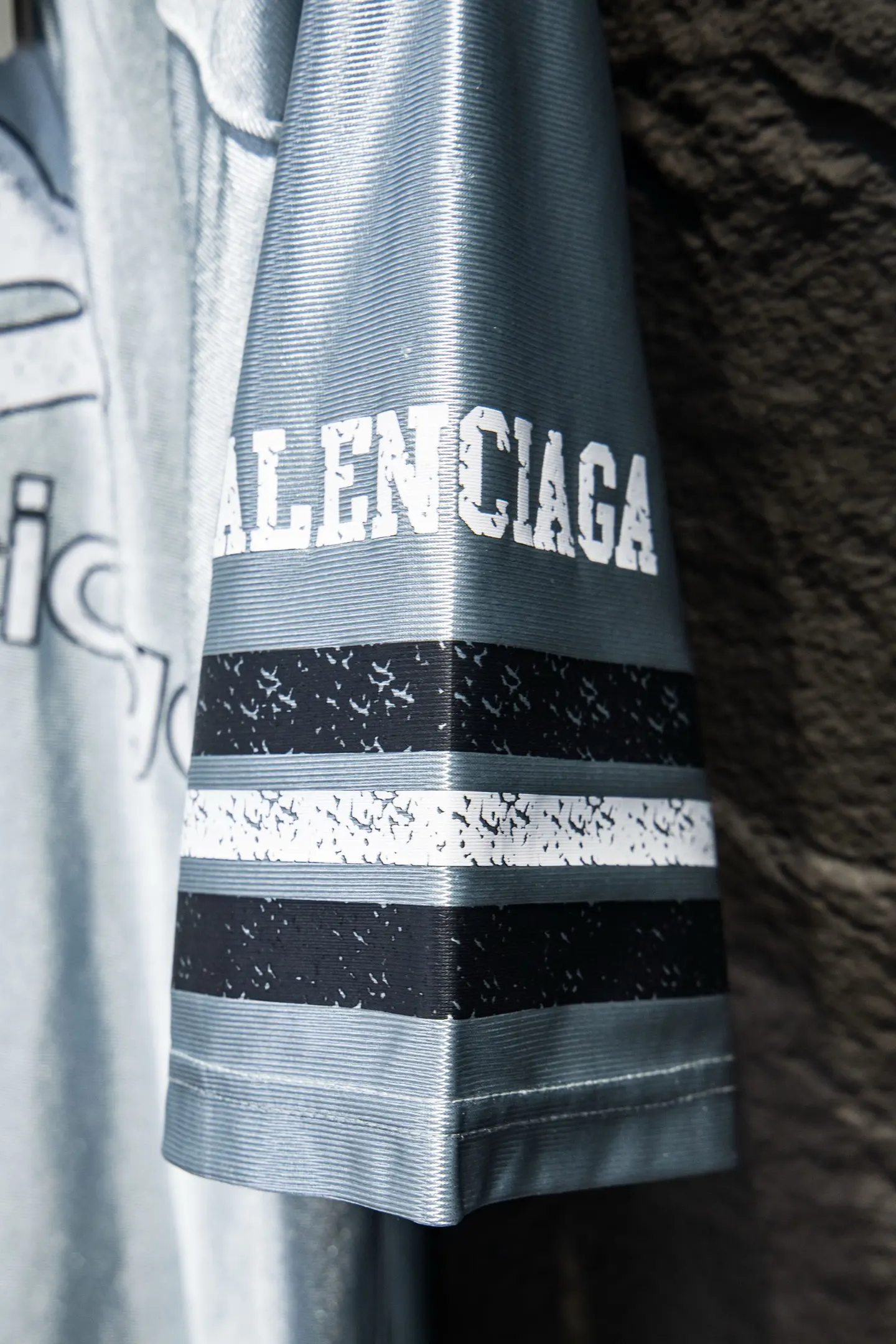 Oversized Logo-Print Mesh Jersey D13515378 — view 9