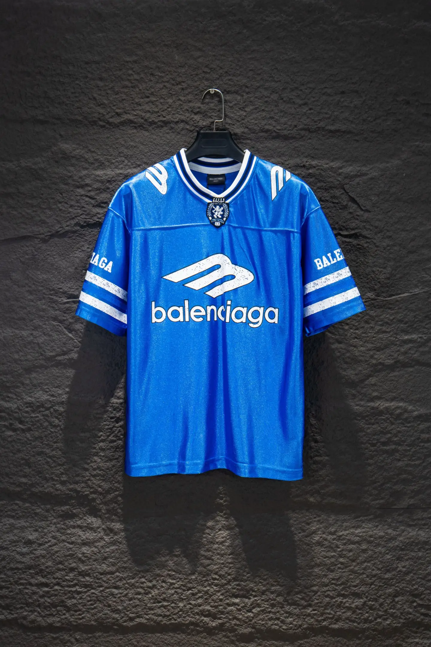 Oversized Logo-Print Mesh Jersey D13515379