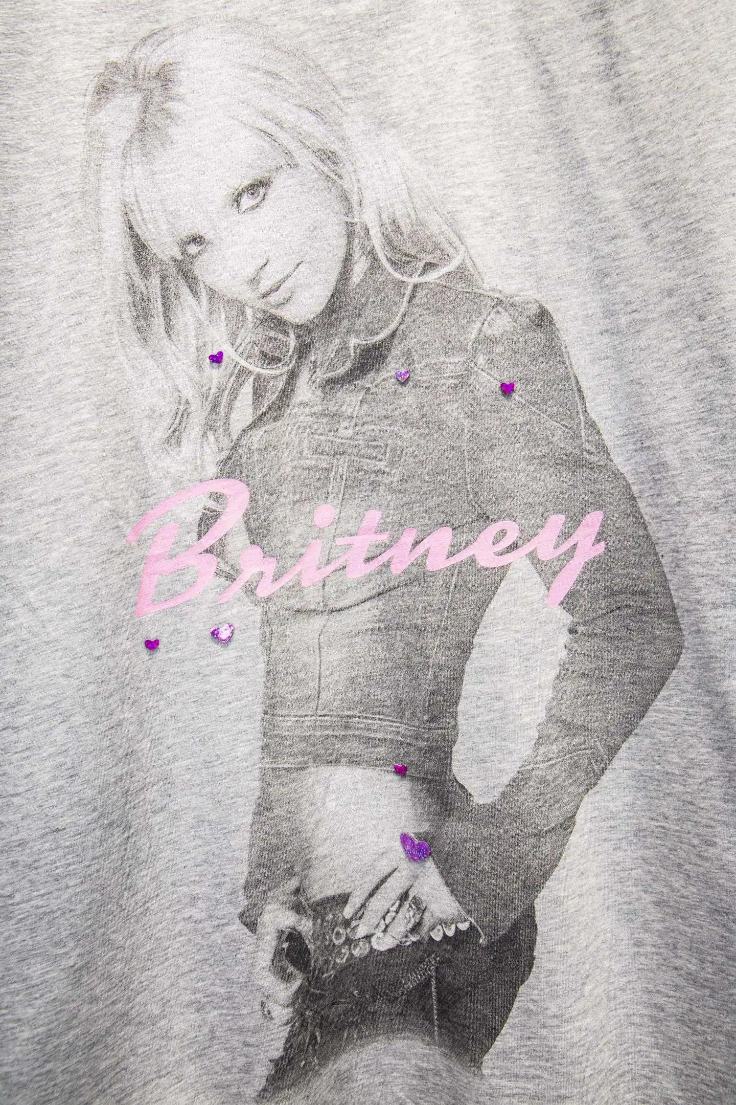 Britney Graphic Print Oversized T-Shirt D12915376 — view 4