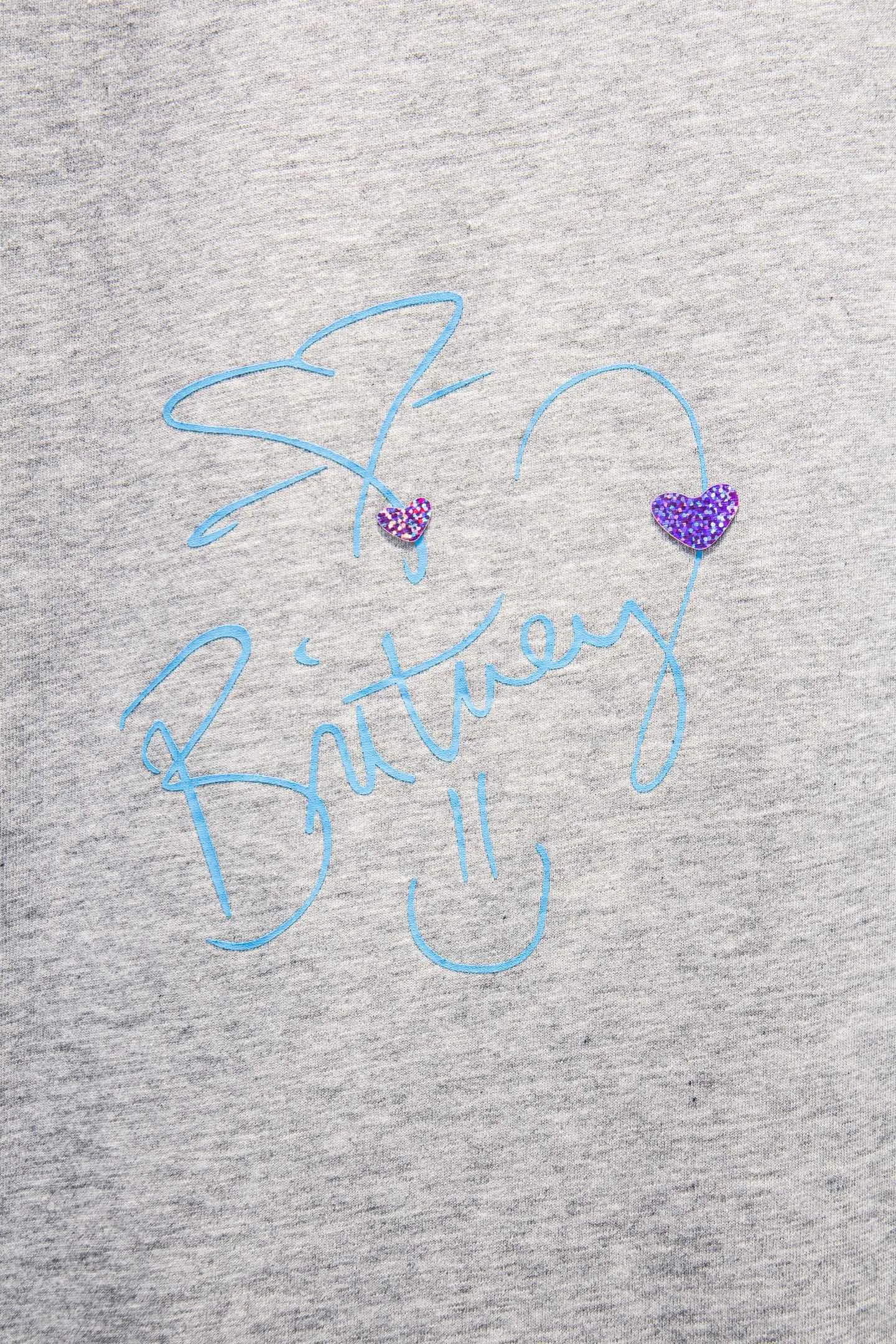 Britney Graphic Print Oversized T-Shirt D12915376 — view 5
