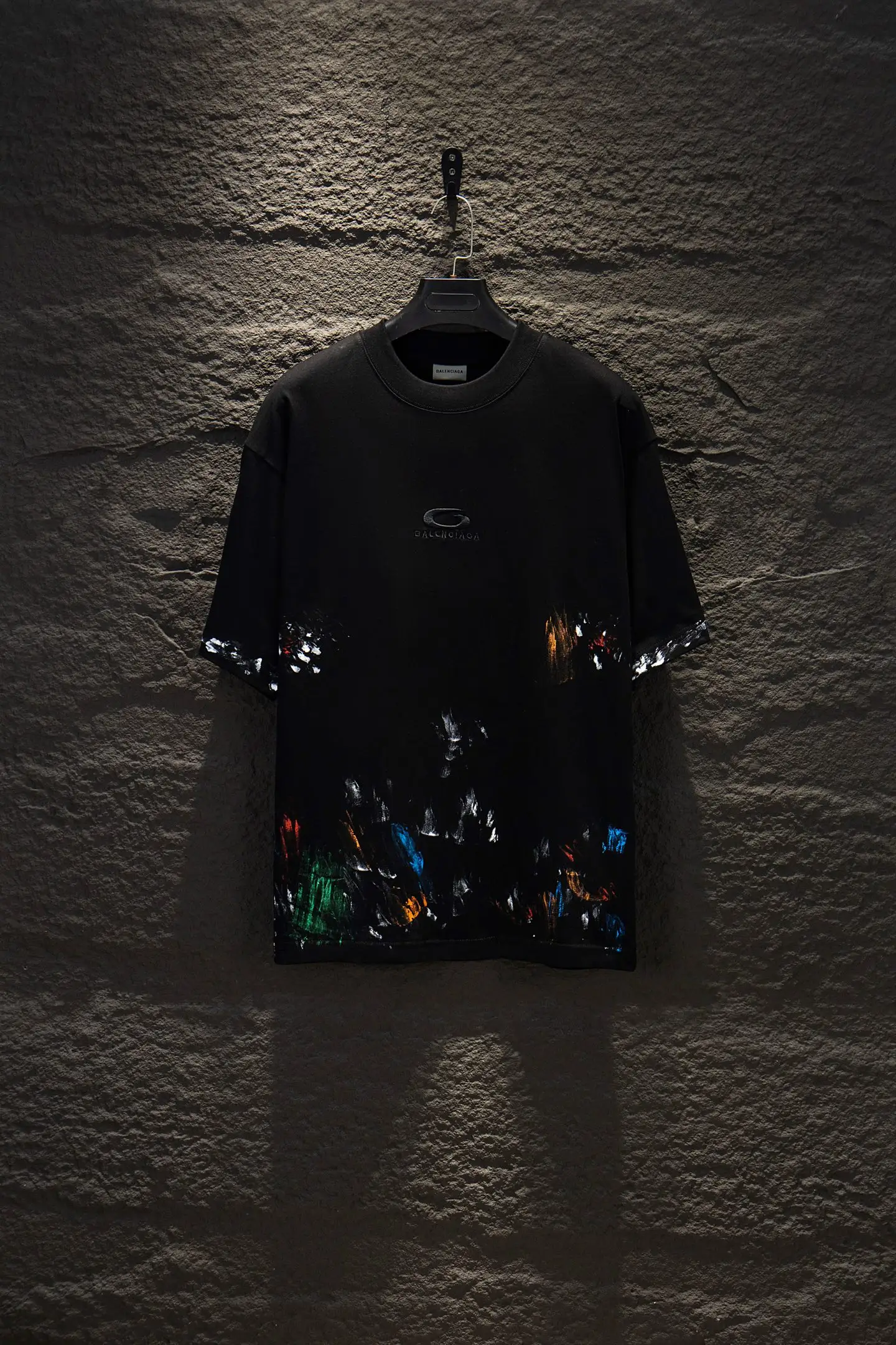 Graffiti Print Oversized Cotton T-Shirt D12912676
